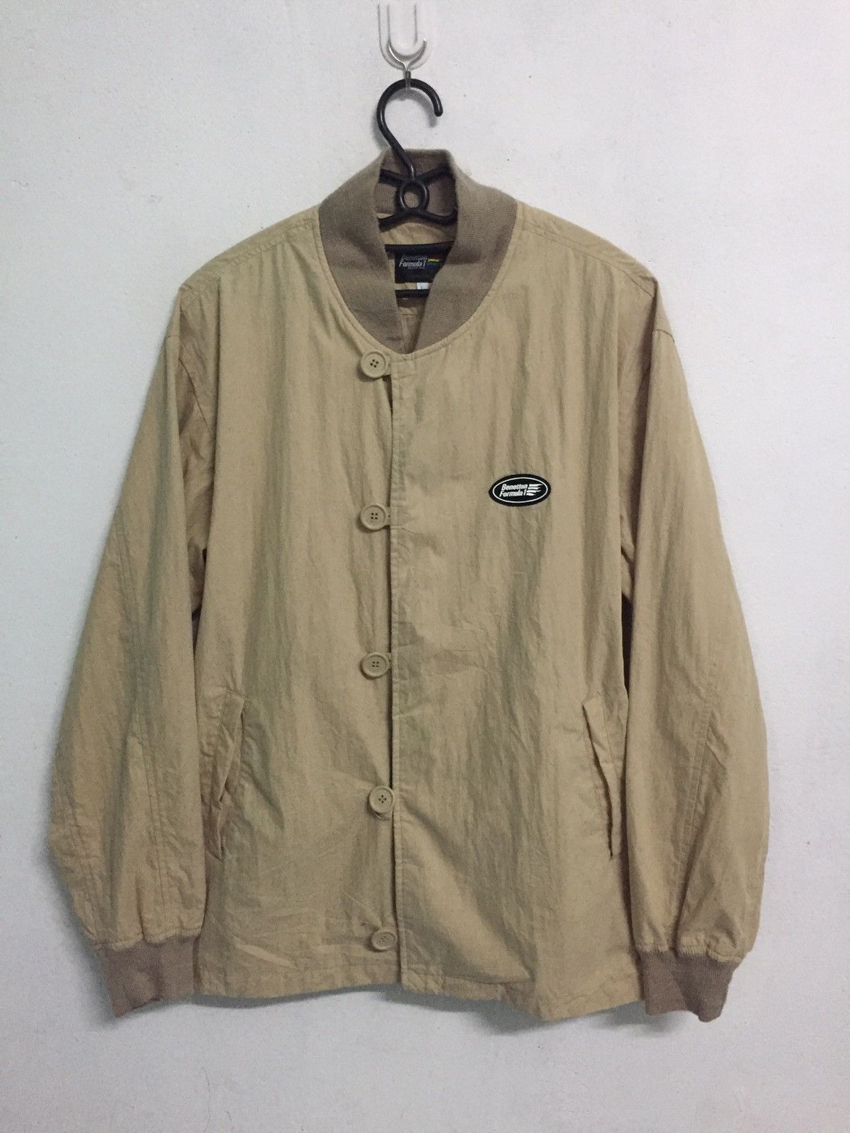 Benetton Thin Benetton Formula 1 Button Jacket Outerwear Size US L / EU 52-54 / 3 - 1 Thumbnail