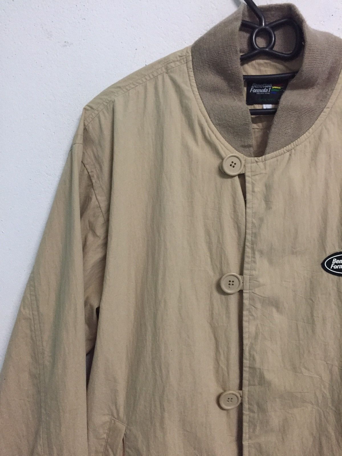 Benetton Thin Benetton Formula 1 Button Jacket Outerwear Size US L / EU 52-54 / 3 - 3 Thumbnail