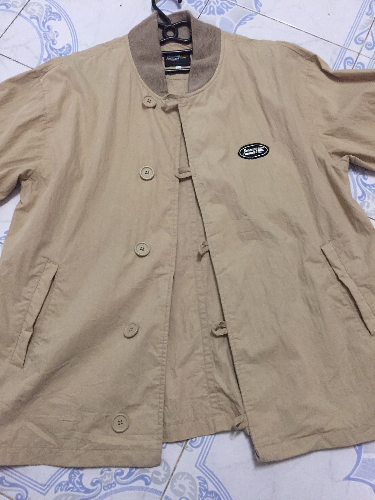 Benetton Thin Benetton Formula 1 Button Jacket Outerwear Size US L / EU 52-54 / 3 - 16 Thumbnail