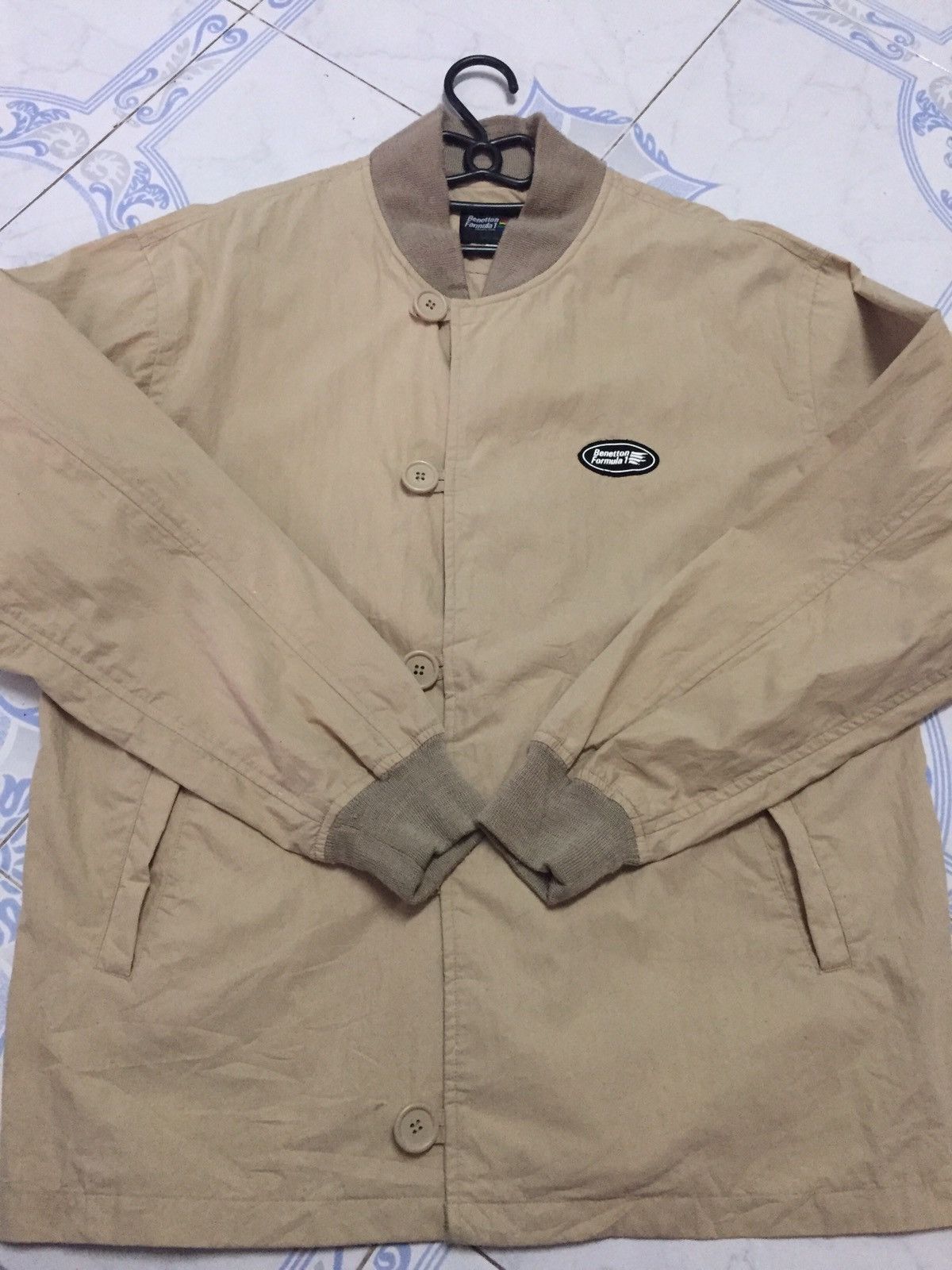 Benetton Thin Benetton Formula 1 Button Jacket Outerwear Size US L / EU 52-54 / 3 - 13 Thumbnail