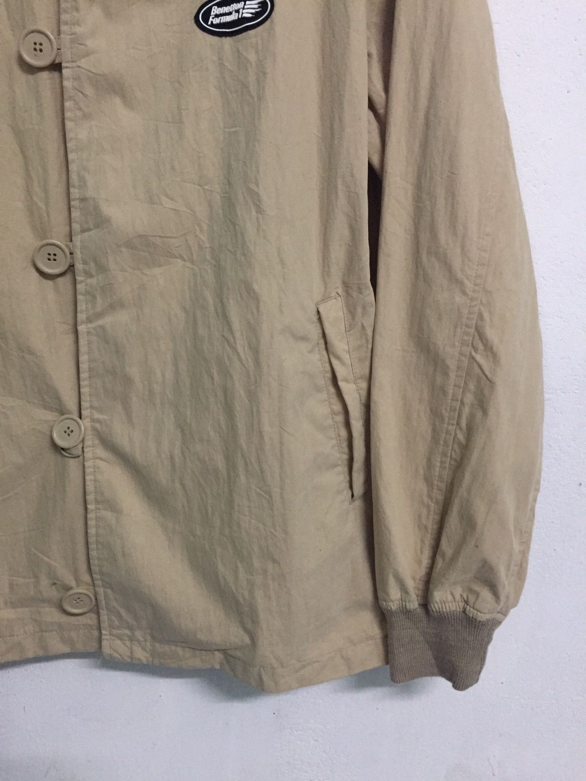 Benetton Thin Benetton Formula 1 Button Jacket Outerwear Size US L / EU 52-54 / 3 - 5 Thumbnail