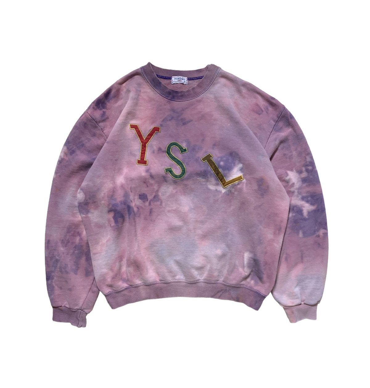 image of YVES Saint Laurent Vintage Yes Saint Laurent Tie Dye Sweatshirt, Women's (Size XS)