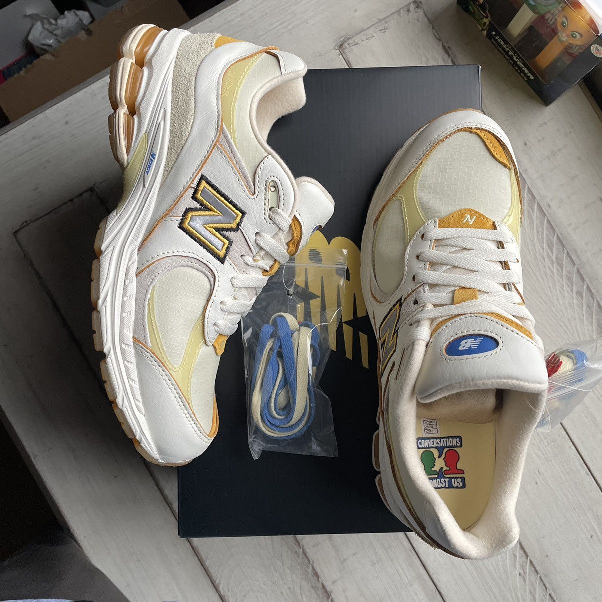 Joe Freshgoods × New Balance JFG M2002RJ1 conversations amongst us dawn glow sea salt Size US 8.5 / EU 41-42 - 3 Thumbnail