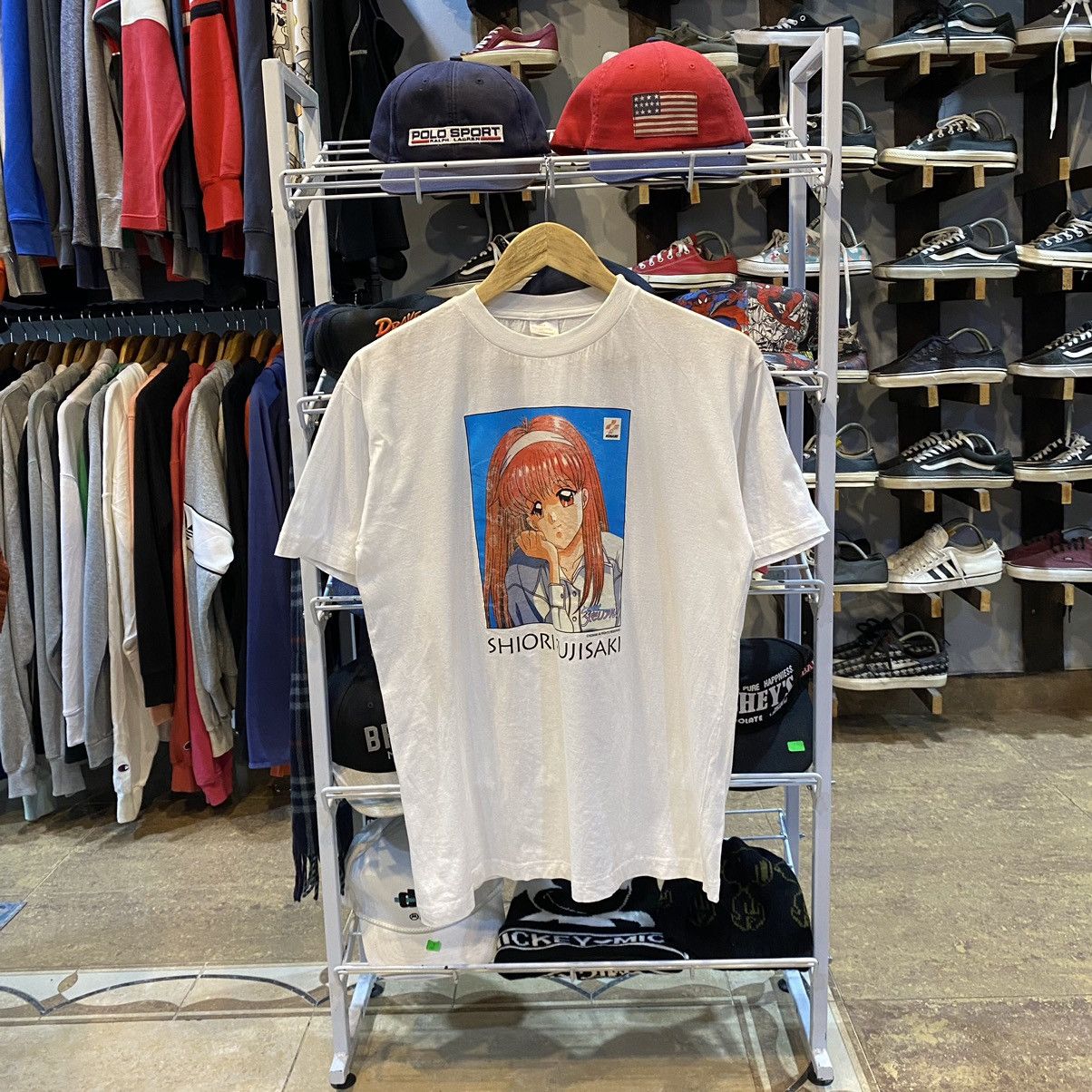 Vintage Konami Shiori Fujisaki Photo T-Shirts