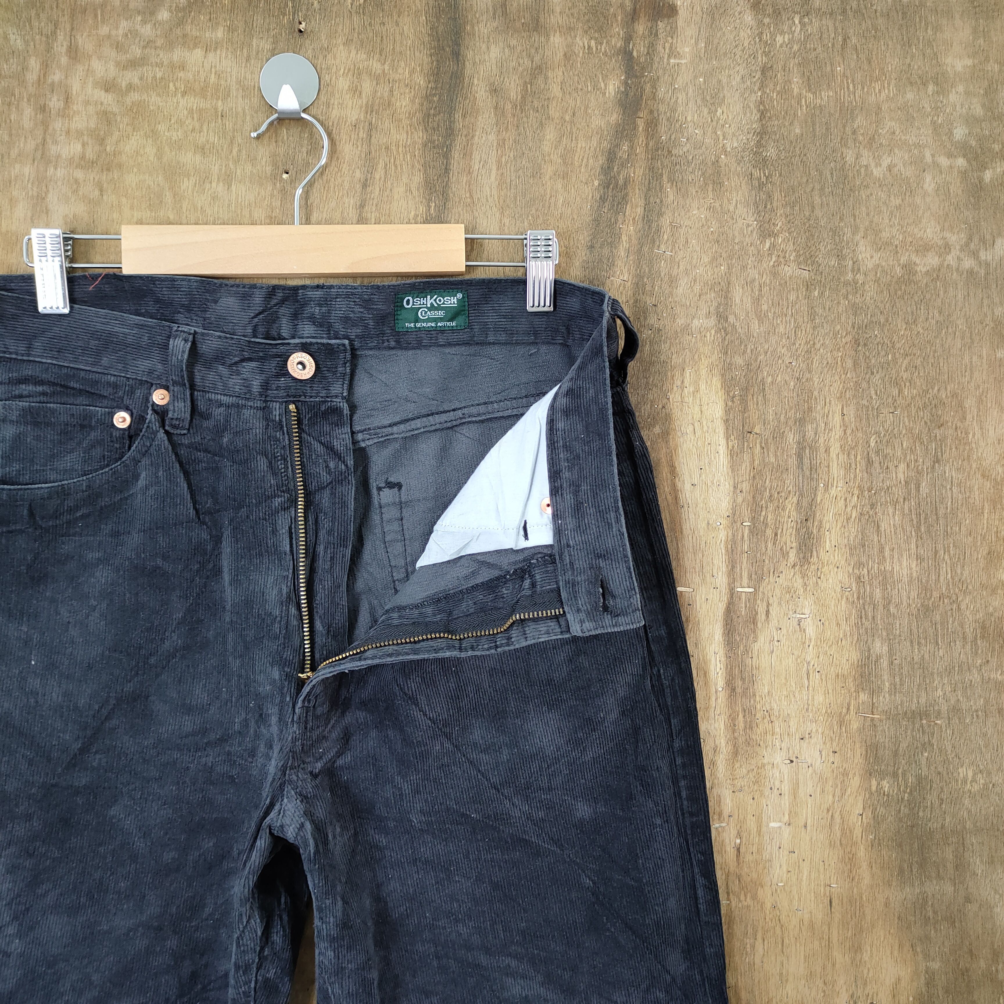 Oshkosh OSH KOSH FADED BLACK CORDUROY PANTS Size US 30 / EU 46 - 7 Thumbnail