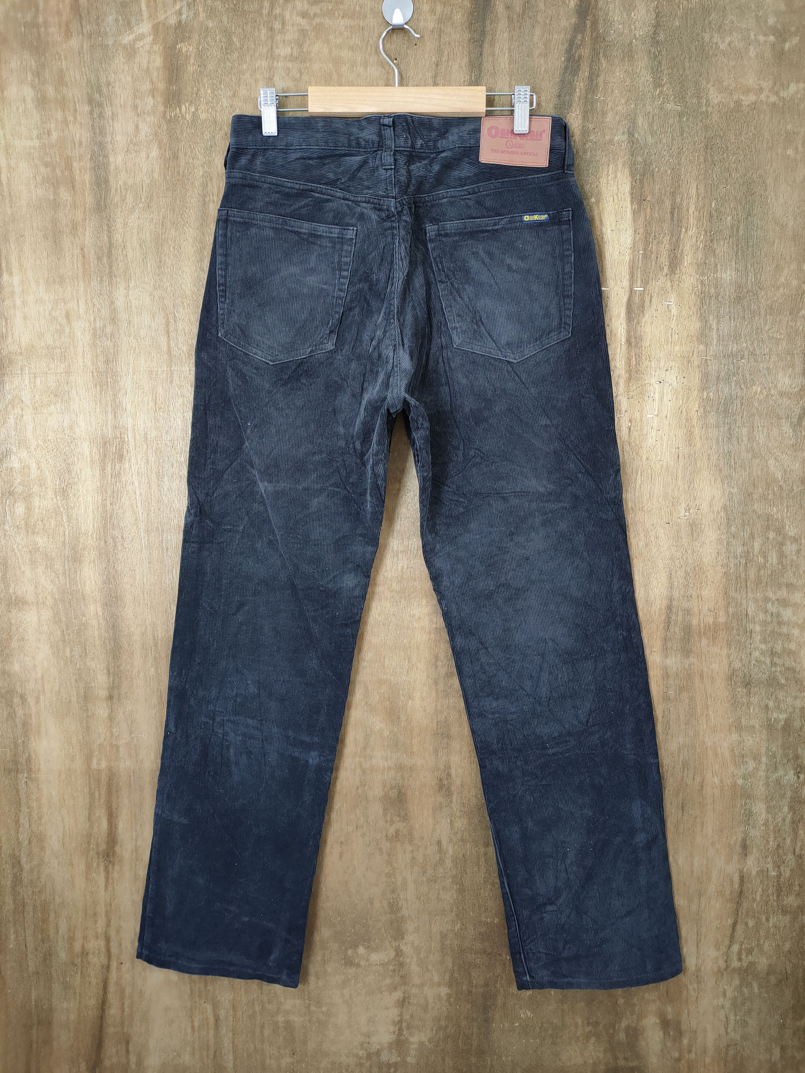 Oshkosh OSH KOSH FADED BLACK CORDUROY PANTS Size US 30 / EU 46 - 4 Thumbnail