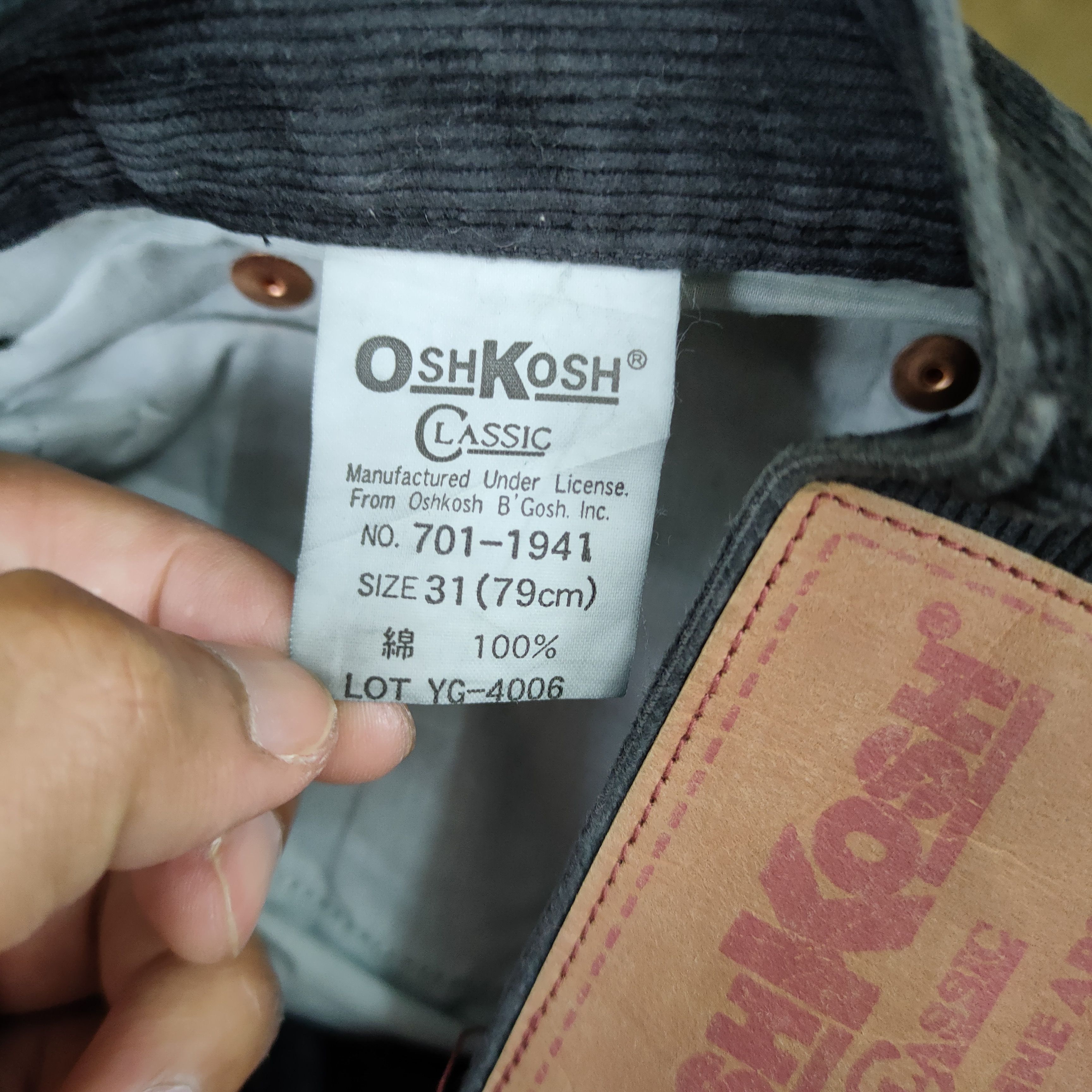 Oshkosh OSH KOSH FADED BLACK CORDUROY PANTS Size US 30 / EU 46 - 12 Thumbnail