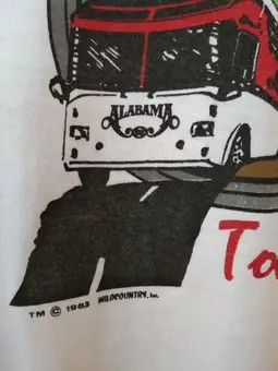 Band Tees × Vintage VINTAGE ALABAMA TOUR 1983 T-SHIRT Size US L / EU 52-54 / 3 - 8 Thumbnail