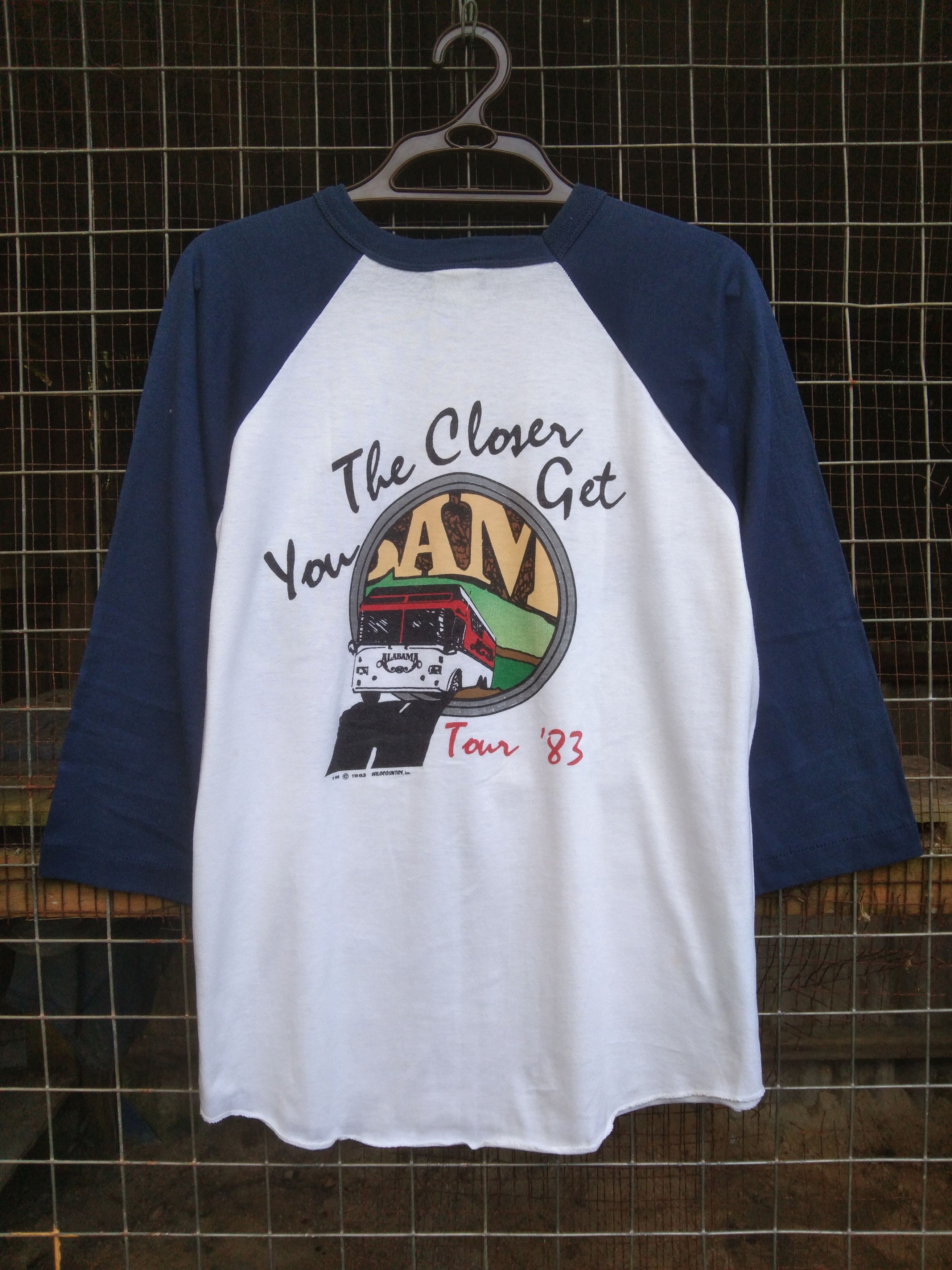 Band Tees × Vintage VINTAGE ALABAMA TOUR 1983 T-SHIRT Size US L / EU 52-54 / 3 - 4 Thumbnail