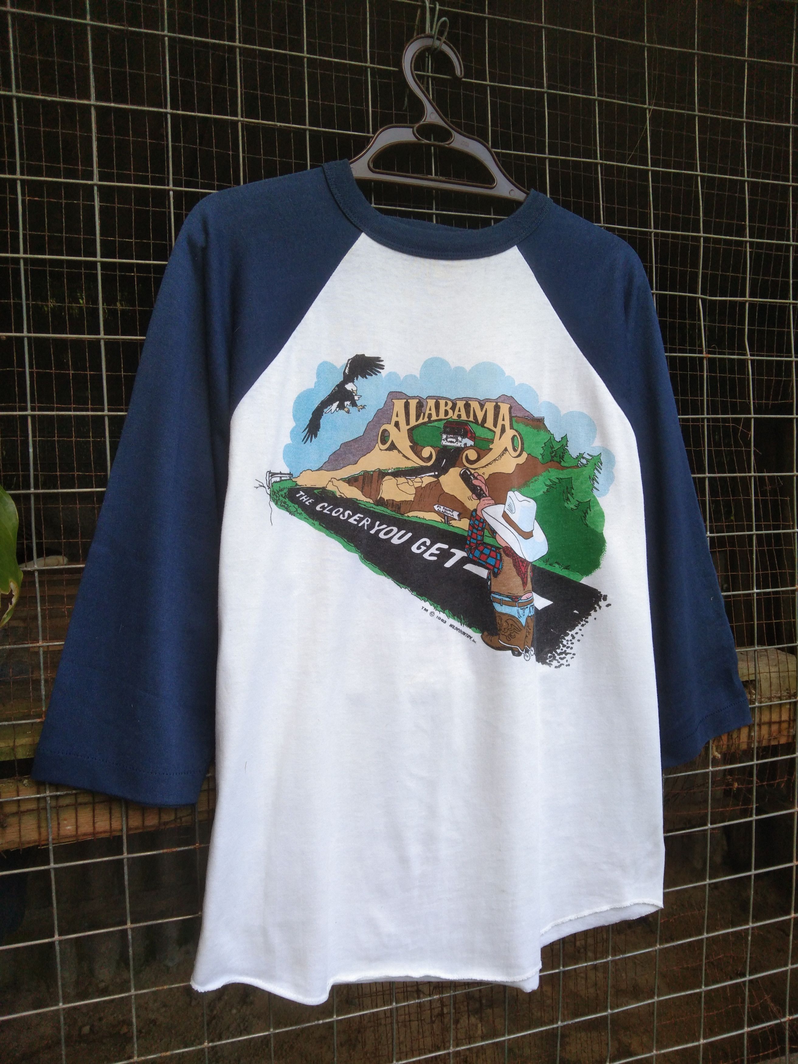 Band Tees × Vintage VINTAGE ALABAMA TOUR 1983 T-SHIRT Size US L / EU 52-54 / 3 - 3 Thumbnail