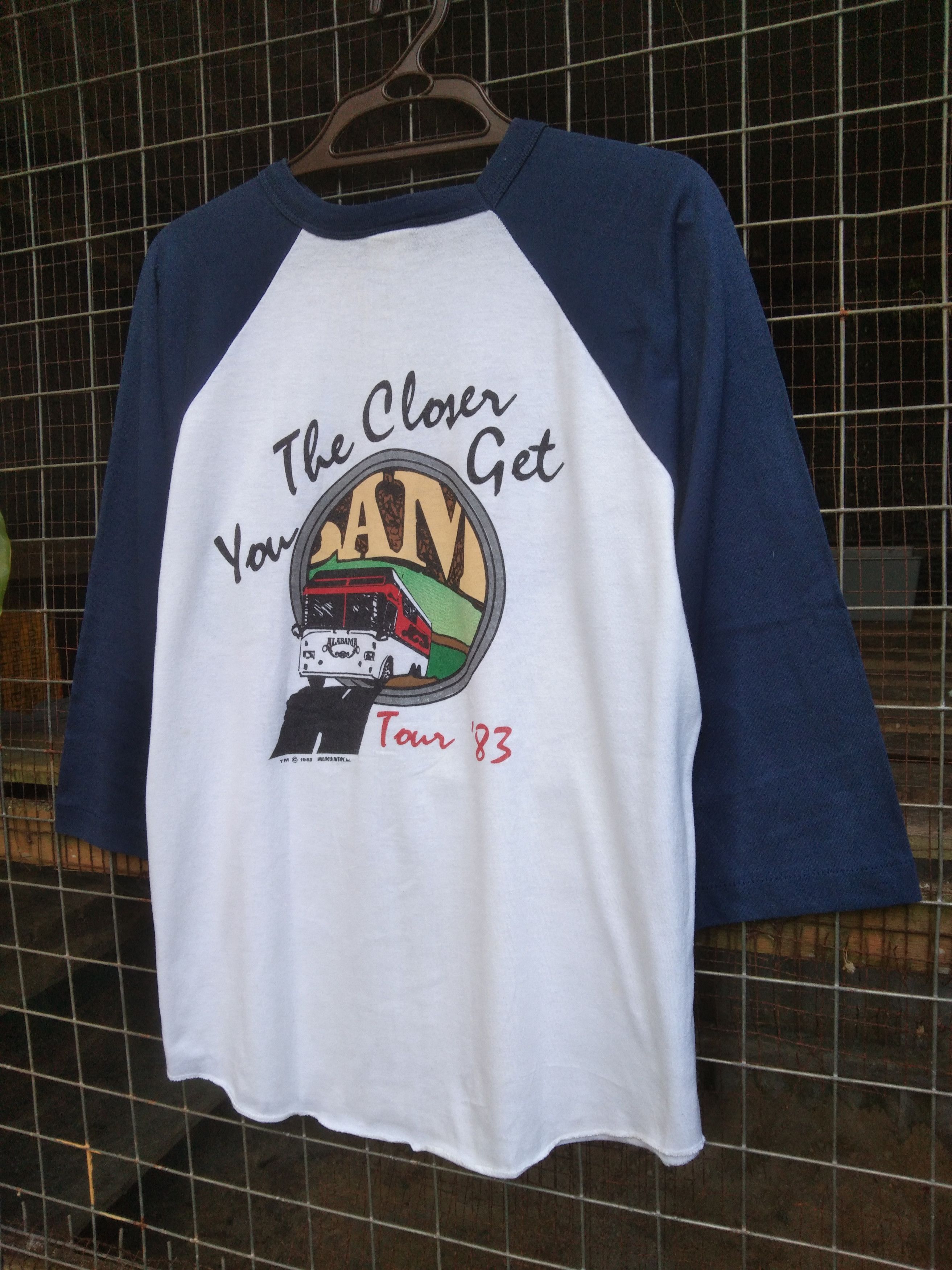 Band Tees × Vintage VINTAGE ALABAMA TOUR 1983 T-SHIRT Size US L / EU 52-54 / 3 - 5 Thumbnail