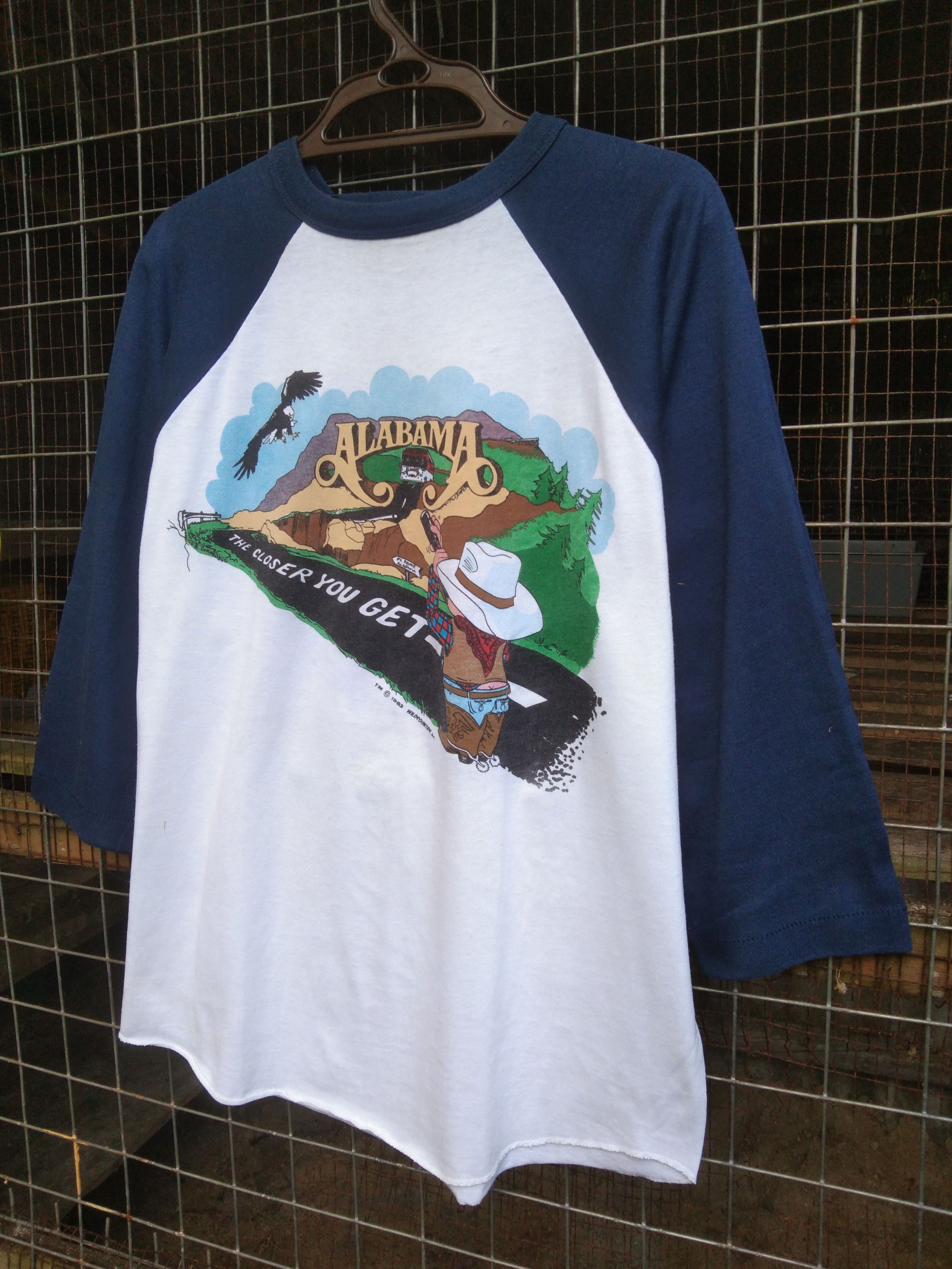Band Tees × Vintage VINTAGE ALABAMA TOUR 1983 T-SHIRT Size US L / EU 52-54 / 3 - 2 Thumbnail