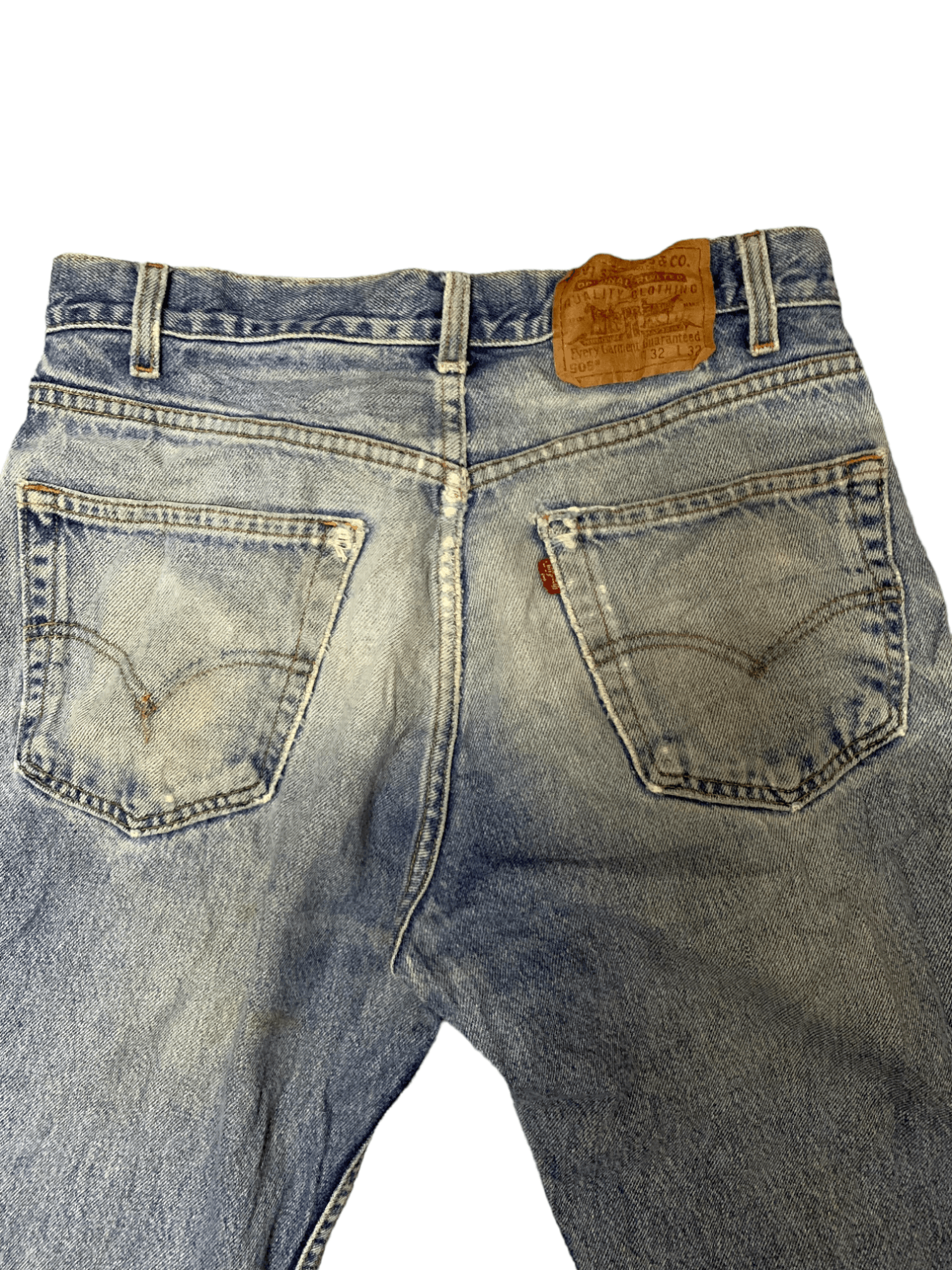Levi's × Levi's Vintage Clothing Vintage 90s Levis 505 Blue Wash Ripped Distressed Jeans Size US 30 / EU 46 - 7 Thumbnail