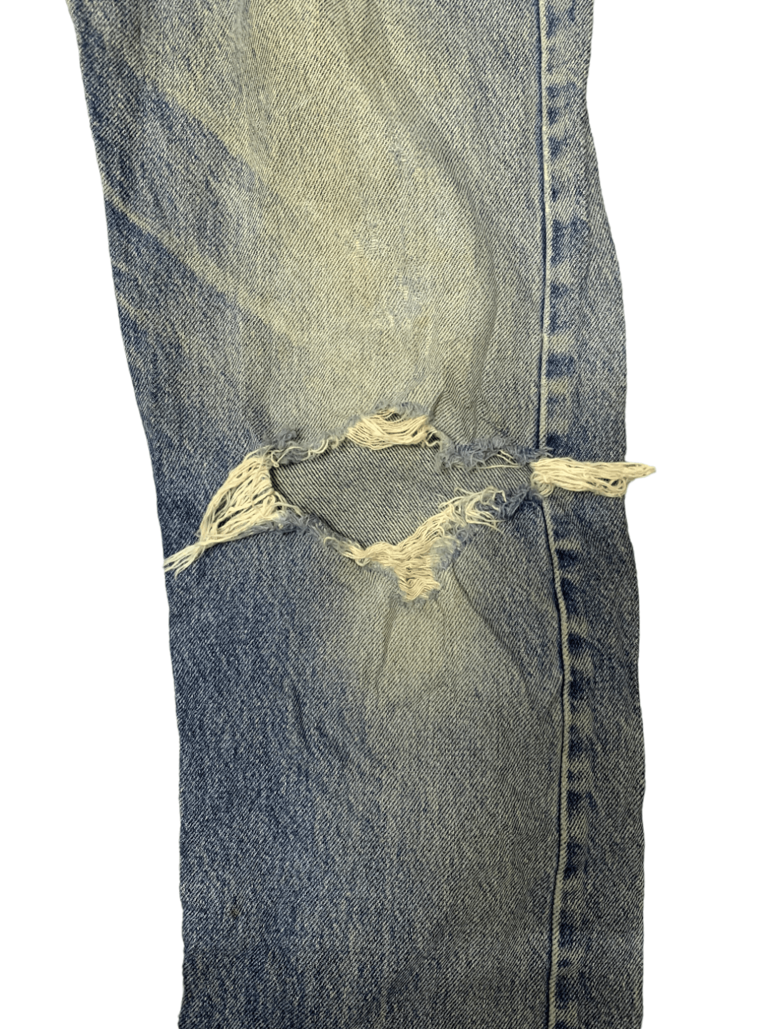 Levi's × Levi's Vintage Clothing Vintage 90s Levis 505 Blue Wash Ripped Distressed Jeans Size US 30 / EU 46 - 10 Thumbnail