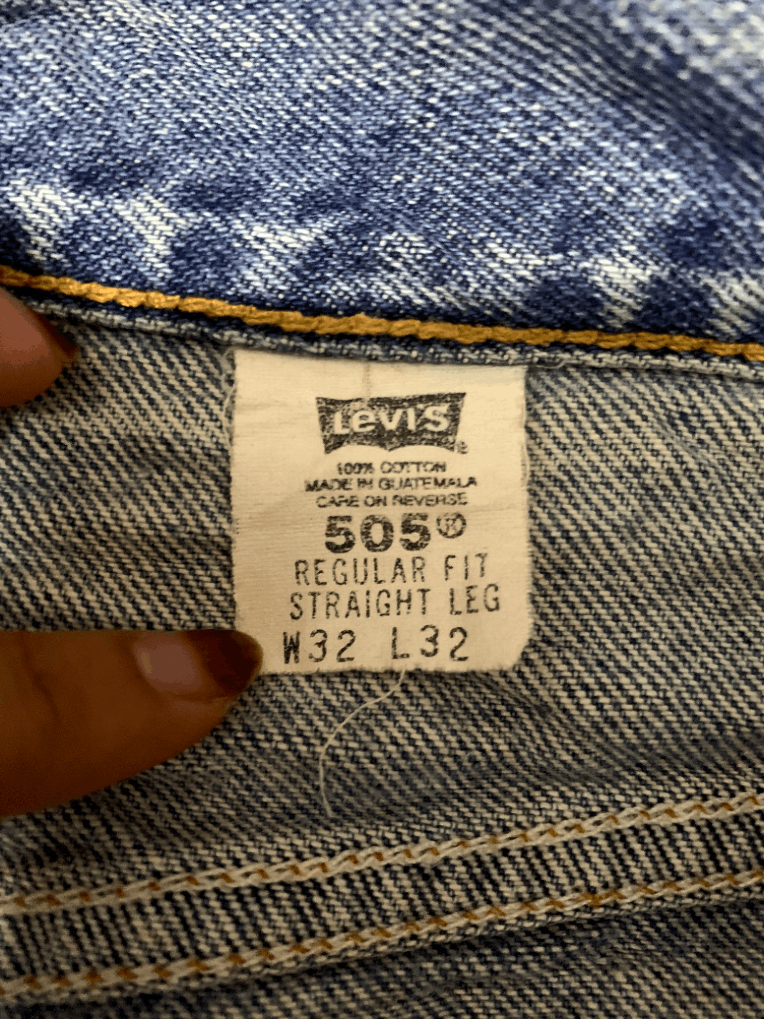 Levi's × Levi's Vintage Clothing Vintage 90s Levis 505 Blue Wash Ripped Distressed Jeans Size US 30 / EU 46 - 5 Thumbnail
