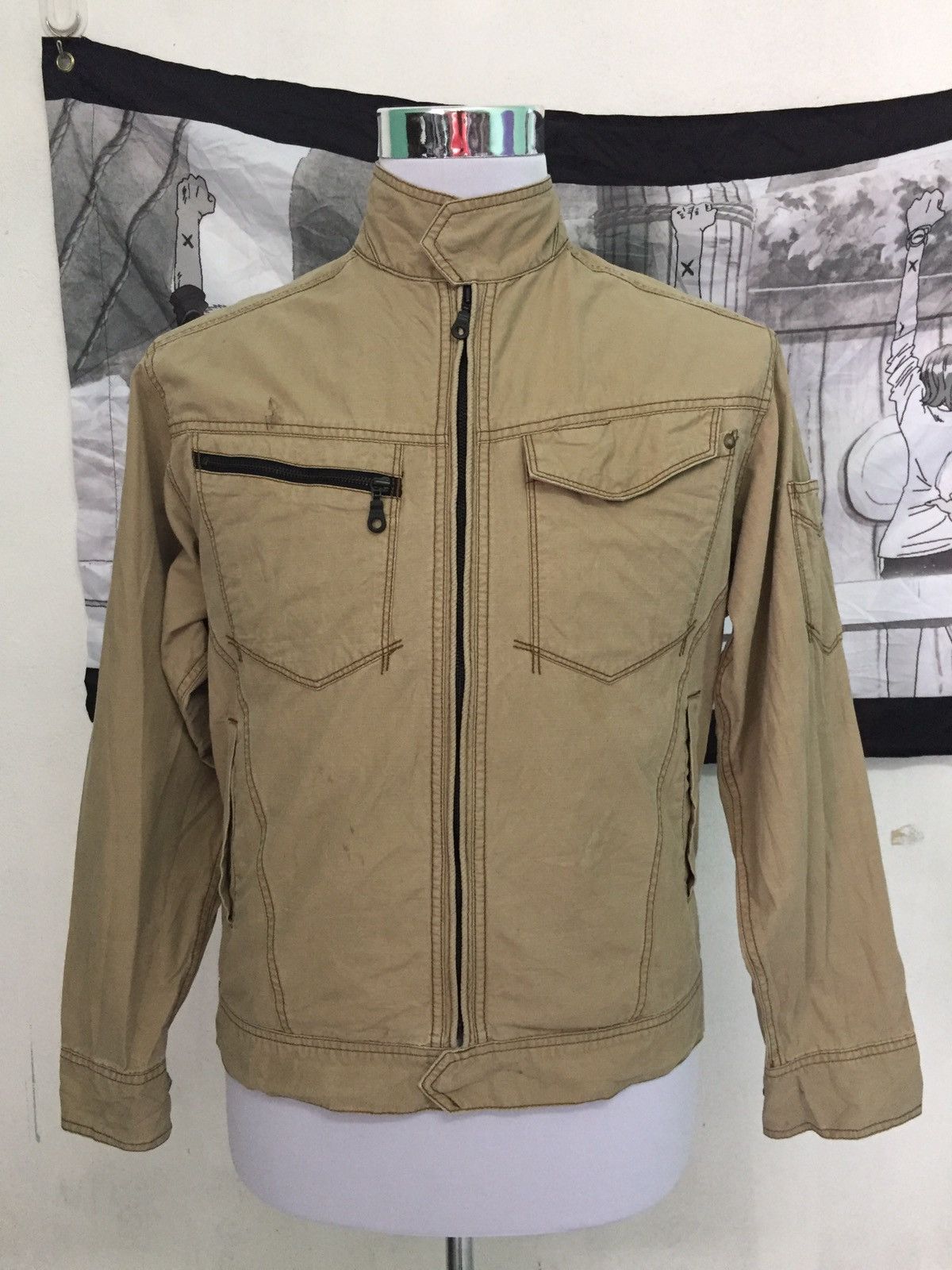 Japanese Brand Burtle Vice United Zipper Jacket Size US L / EU 52-54 / 3 - 1 Thumbnail