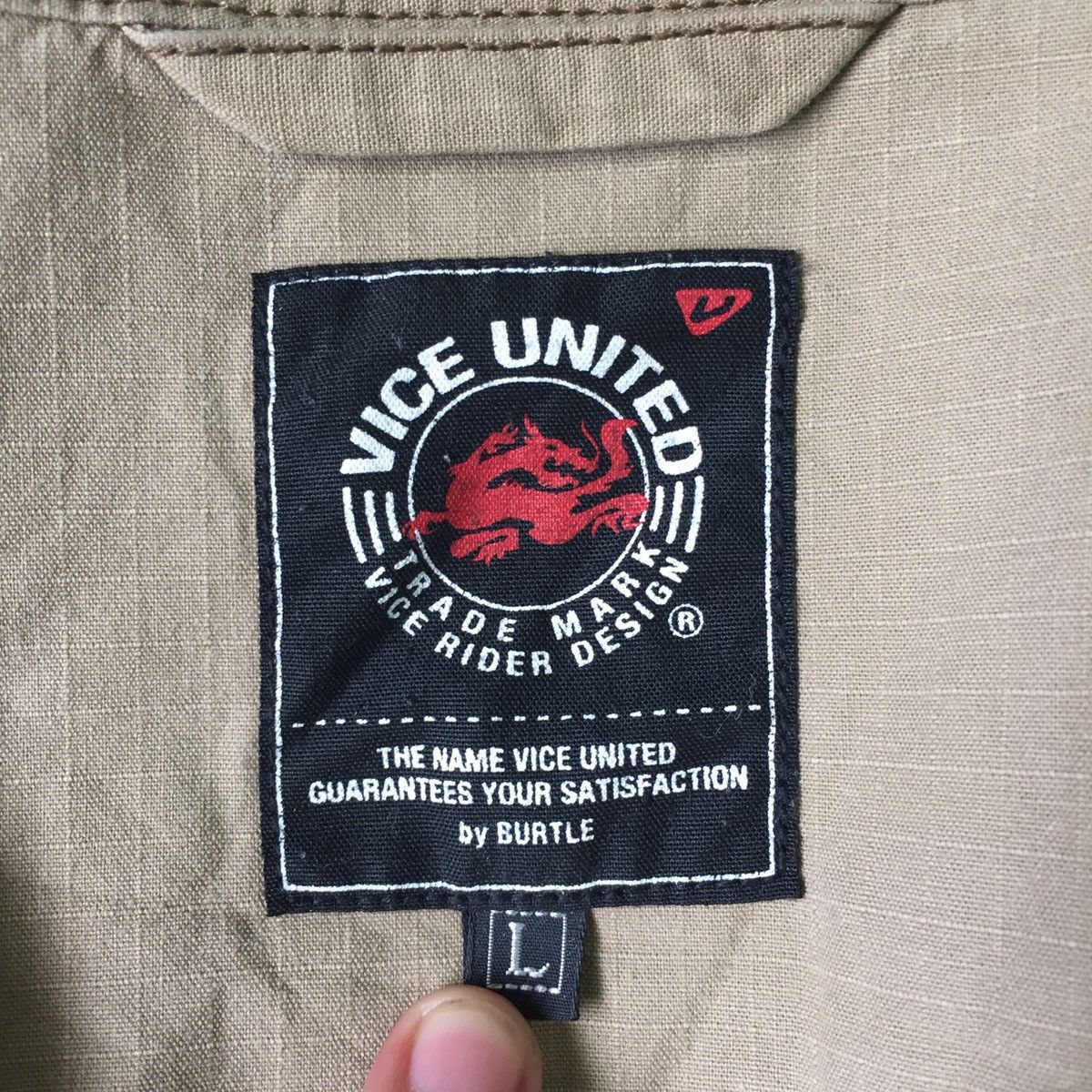 Japanese Brand Burtle Vice United Zipper Jacket Size US L / EU 52-54 / 3 - 17 Thumbnail