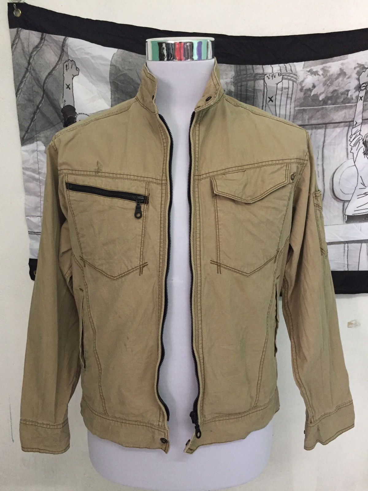 Japanese Brand Burtle Vice United Zipper Jacket Size US L / EU 52-54 / 3 - 14 Thumbnail