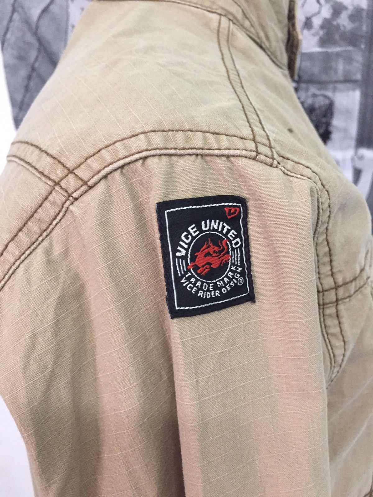 Japanese Brand Burtle Vice United Zipper Jacket Size US L / EU 52-54 / 3 - 9 Thumbnail