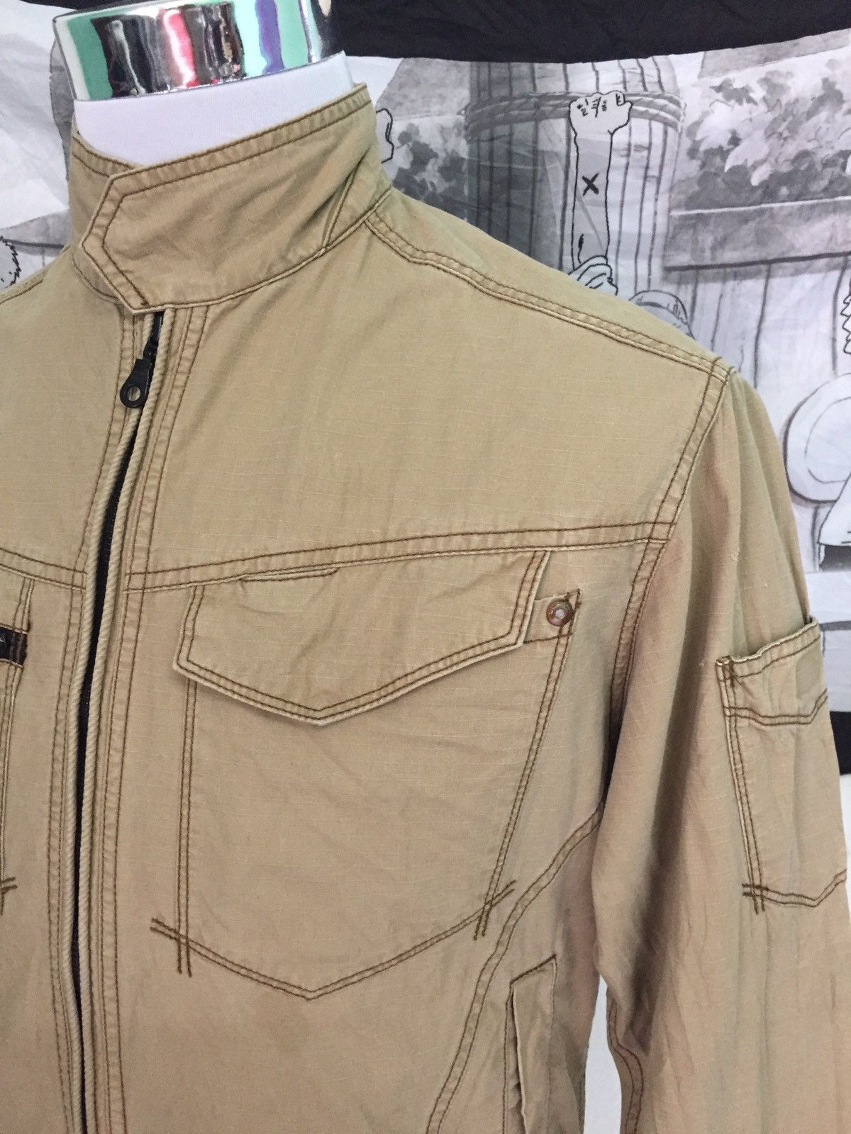 Japanese Brand Burtle Vice United Zipper Jacket Size US L / EU 52-54 / 3 - 2 Thumbnail