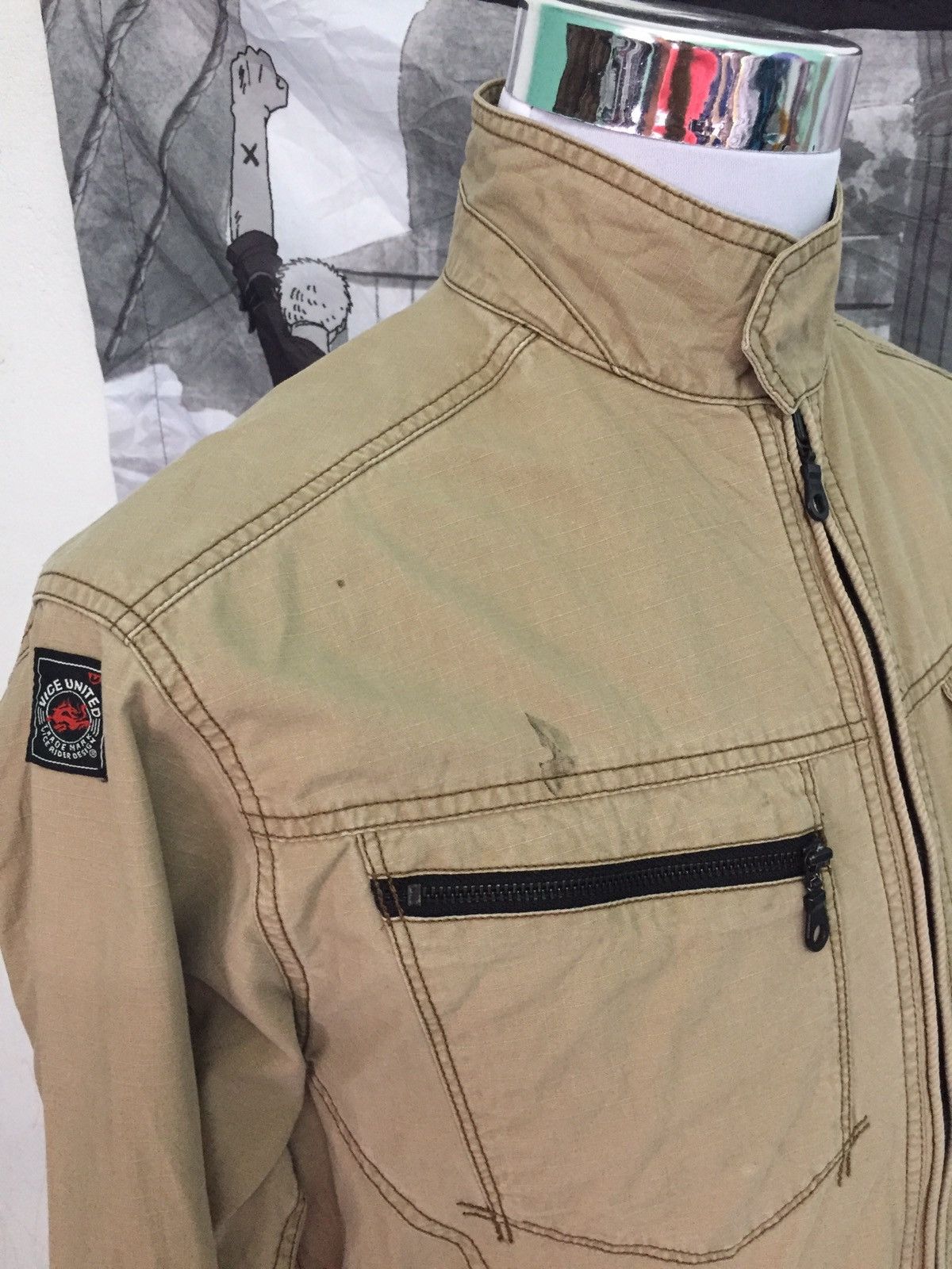 Japanese Brand Burtle Vice United Zipper Jacket Size US L / EU 52-54 / 3 - 11 Thumbnail