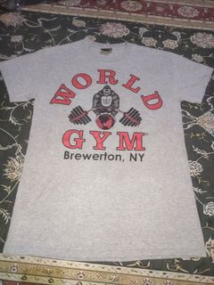 Vintage World's Gym Over Sized Workout Athletic T-shirt