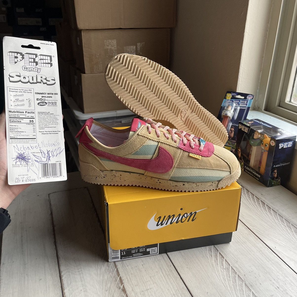 Nike CORTEZ SPECiAL PROJECT SESAME PiNK CLAY DUTCH GREEN Size US 9.5 / EU 42-43 - 1 Thumbnail