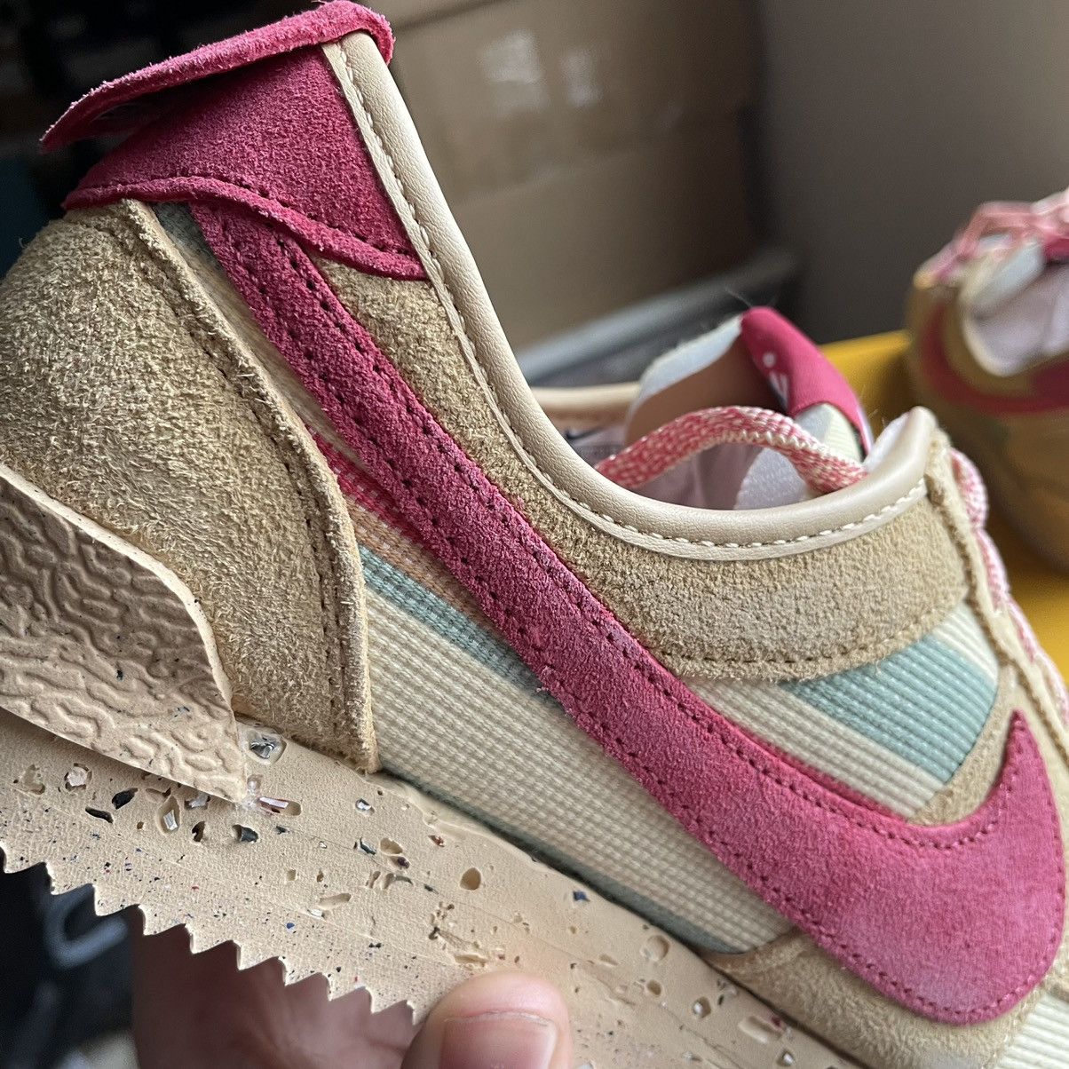 Nike CORTEZ SPECiAL PROJECT SESAME PiNK CLAY DUTCH GREEN Size US 9.5 / EU 42-43 - 6 Thumbnail