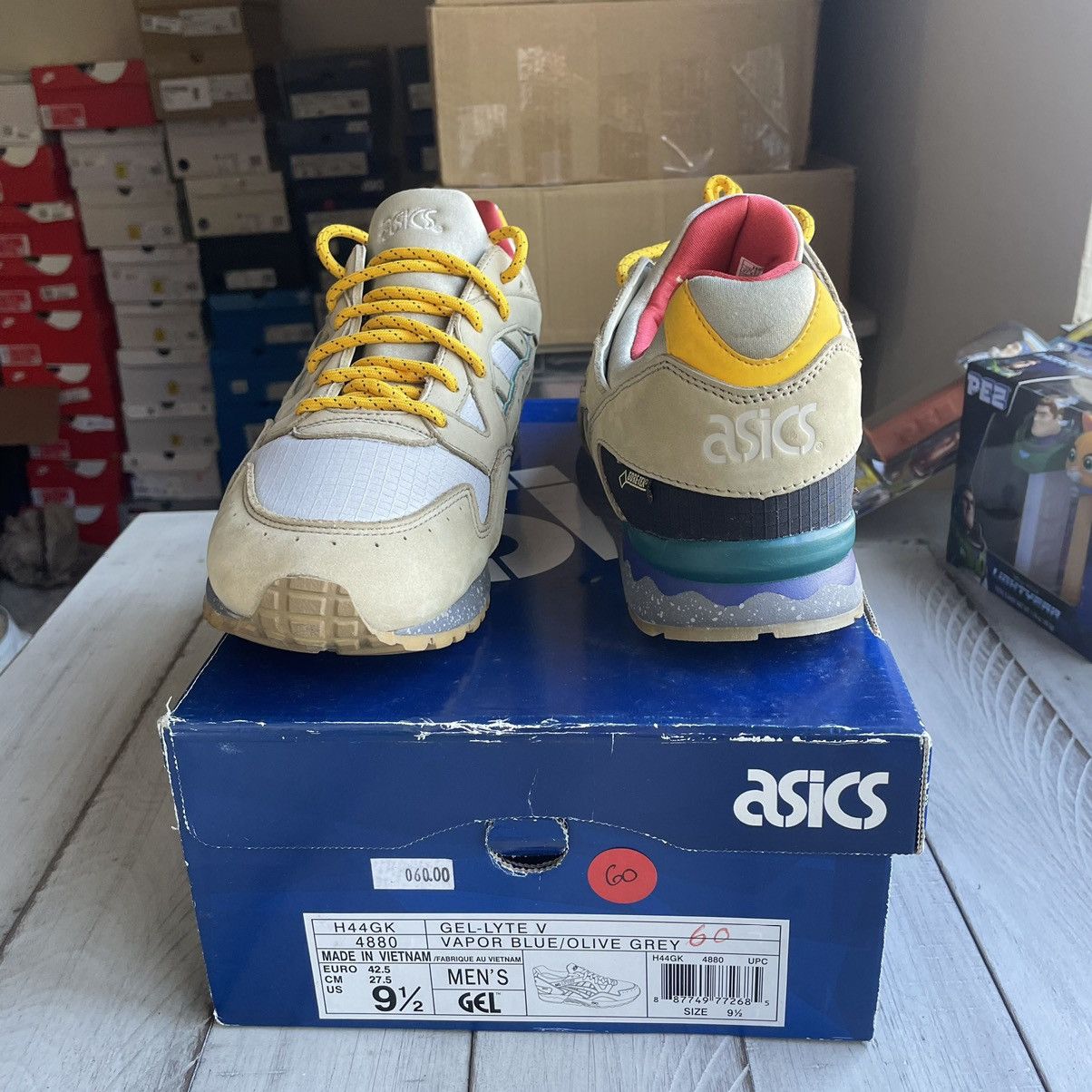 Asics × Bodega × Goretex 2014 GEL LYTE V 5 GET WET VAPOR BLUE OLiVE GREY H44GK4880 Size US 9.5 / EU 42-43 - 5 Thumbnail