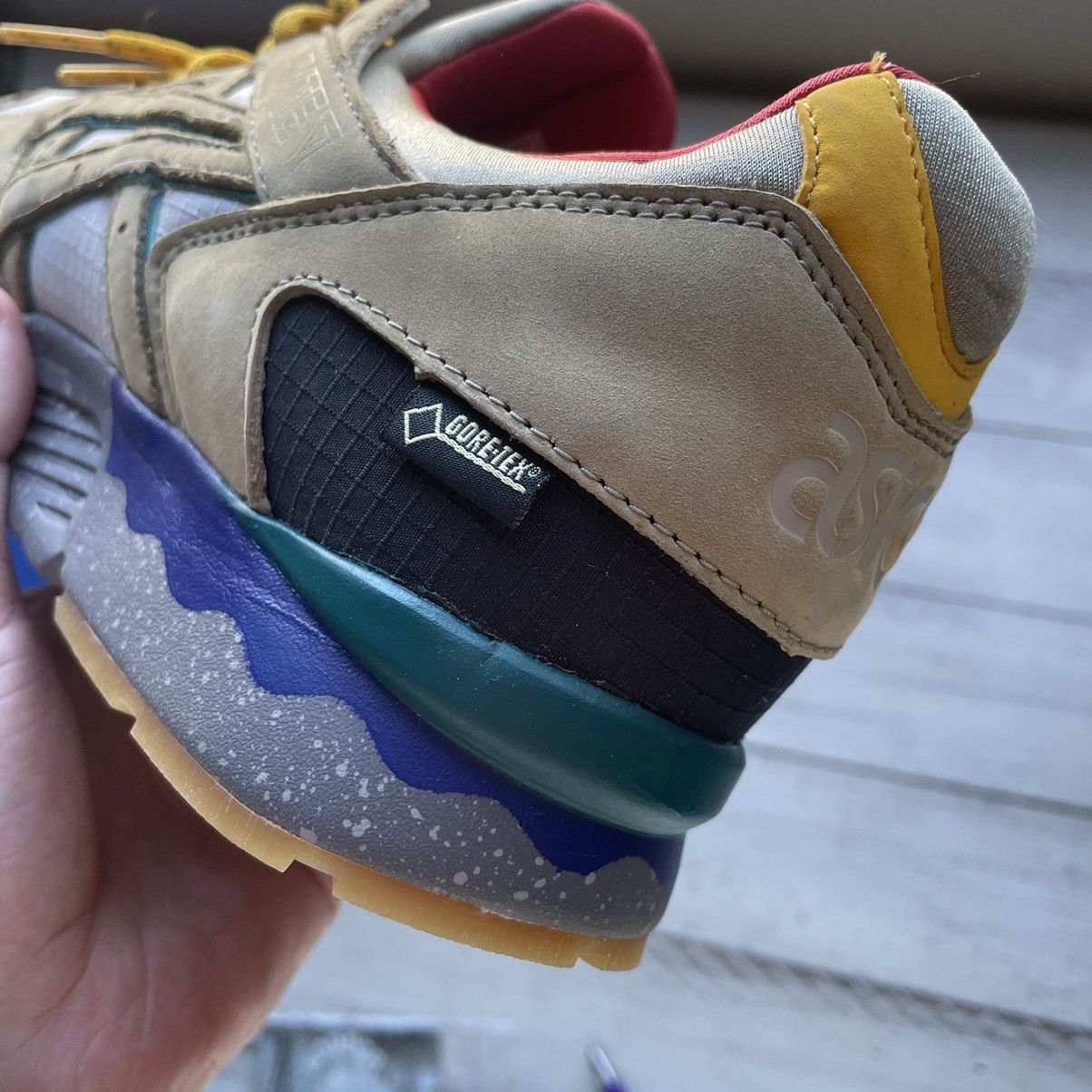 Asics × Bodega × Goretex 2014 GEL LYTE V 5 GET WET VAPOR BLUE OLiVE GREY H44GK4880 Size US 9.5 / EU 42-43 - 10 Thumbnail