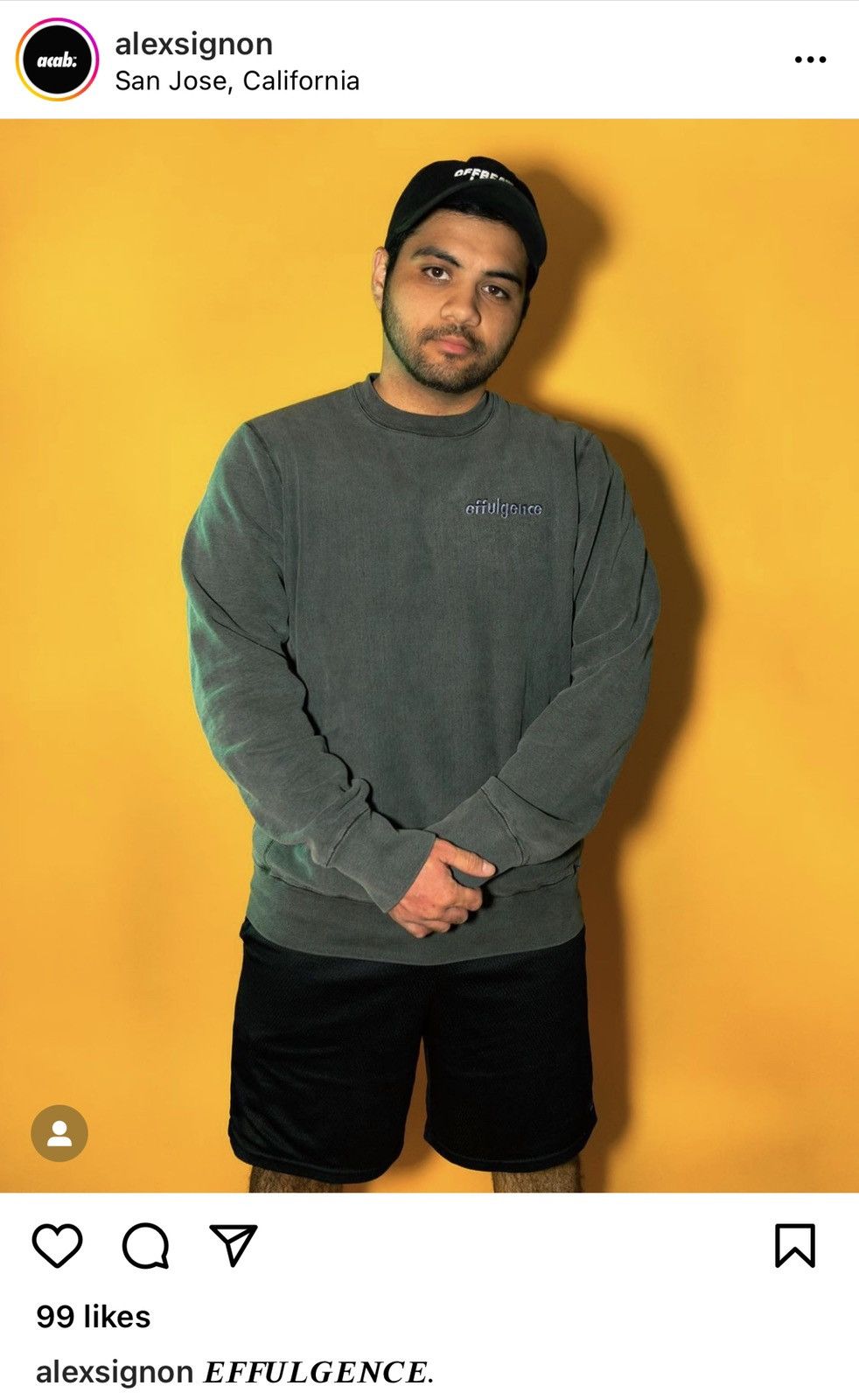 image of Effulgence Very Distressed Crewneck Sweatshirt Long Slim Fit in Charcoal, Men's (Size Large)