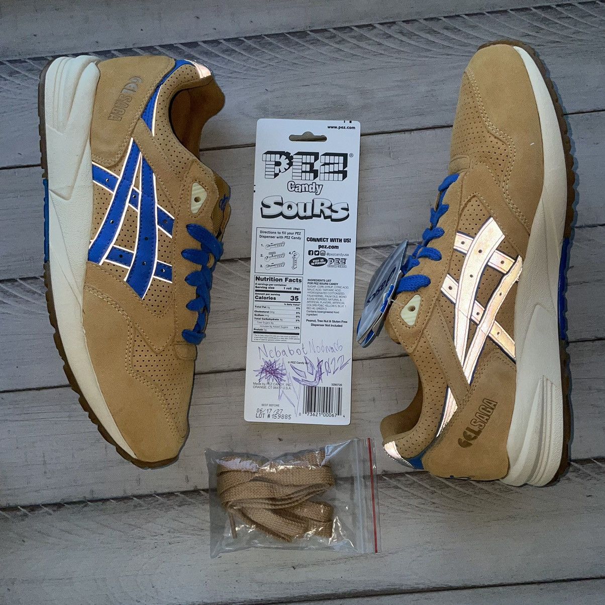 Asics 2012 GEL SAGA ii FOOTPATROL WHEAT BEiGE TAN SUEDE H20RK6342 Size US 10.5 / EU 43-44 - 20 Thumbnail
