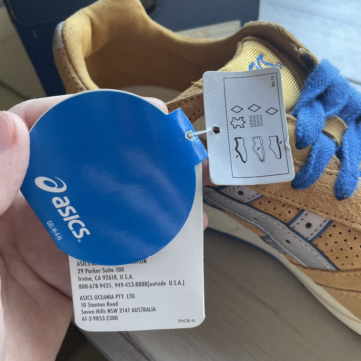 Asics 2012 GEL SAGA ii FOOTPATROL WHEAT BEiGE TAN SUEDE H20RK6342 Size US 10.5 / EU 43-44 - 18 Thumbnail