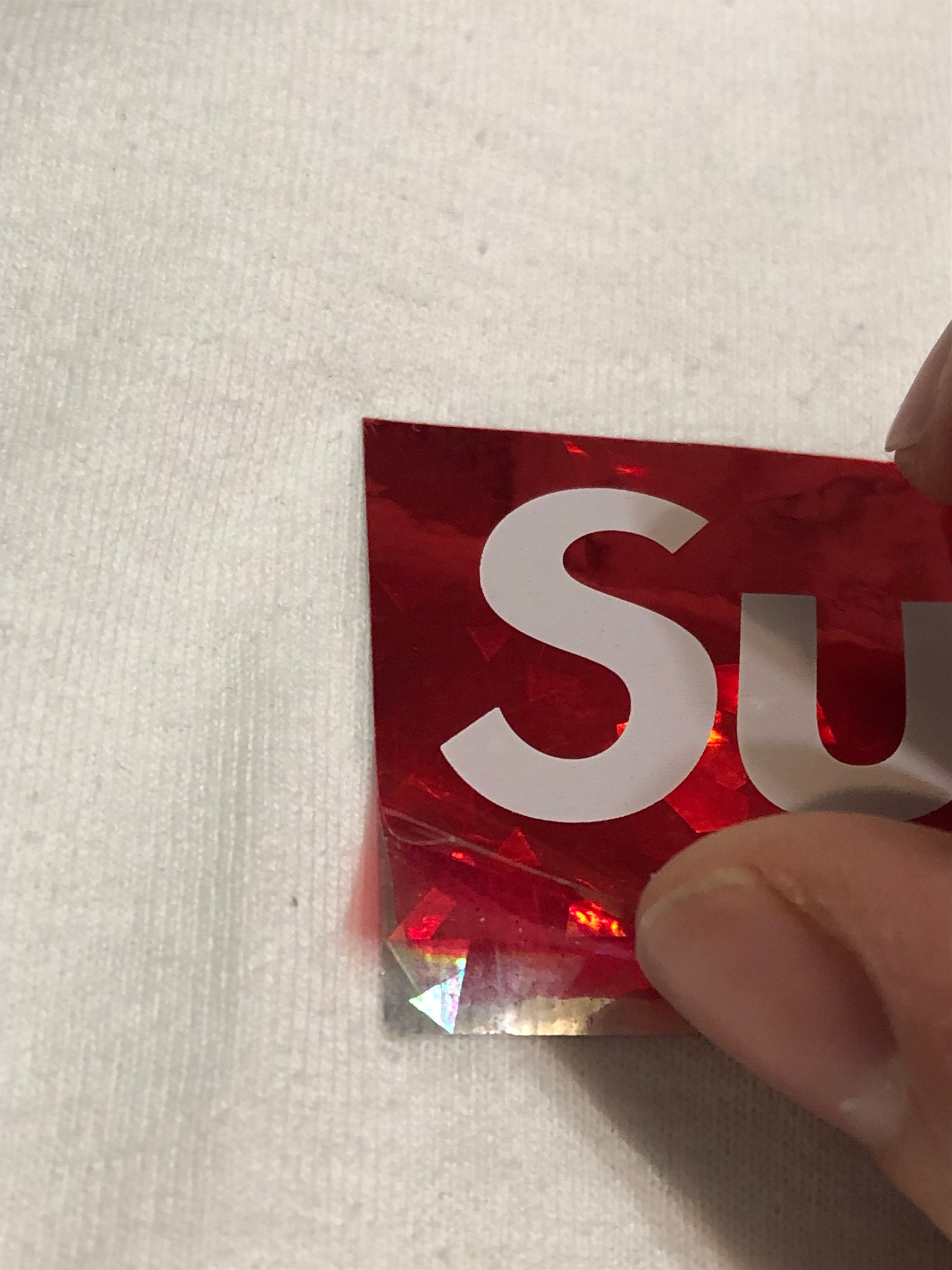 Supreme 2006 Supreme Red Holographic Box Logo T-Shirt Size US M / EU 48-50 / 2 - 6 Thumbnail