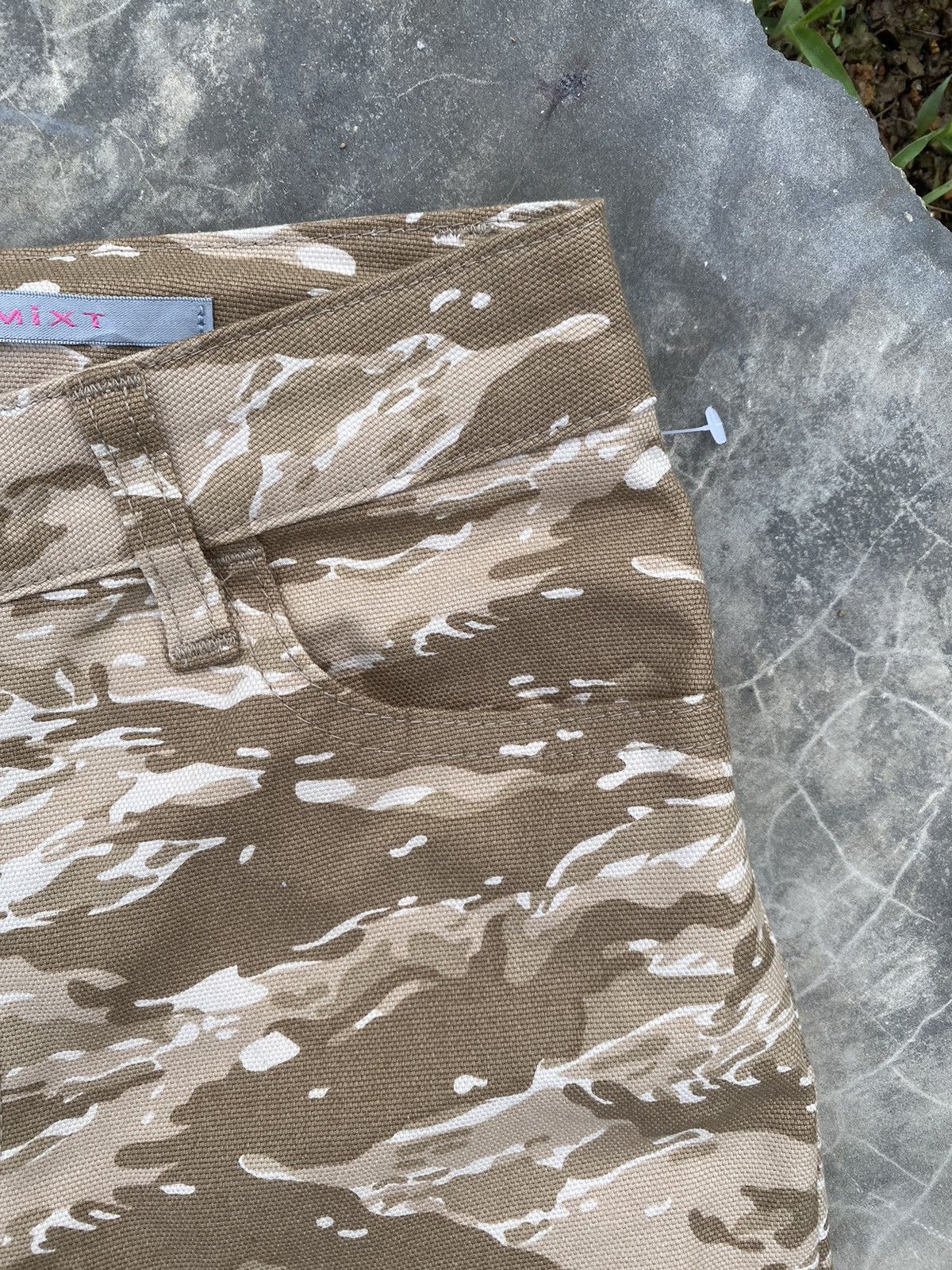 Japanese Brand Mixt Tiger Stripe Denim Fllare Pants Size 26" / US 2 / IT 38 - 5 Thumbnail