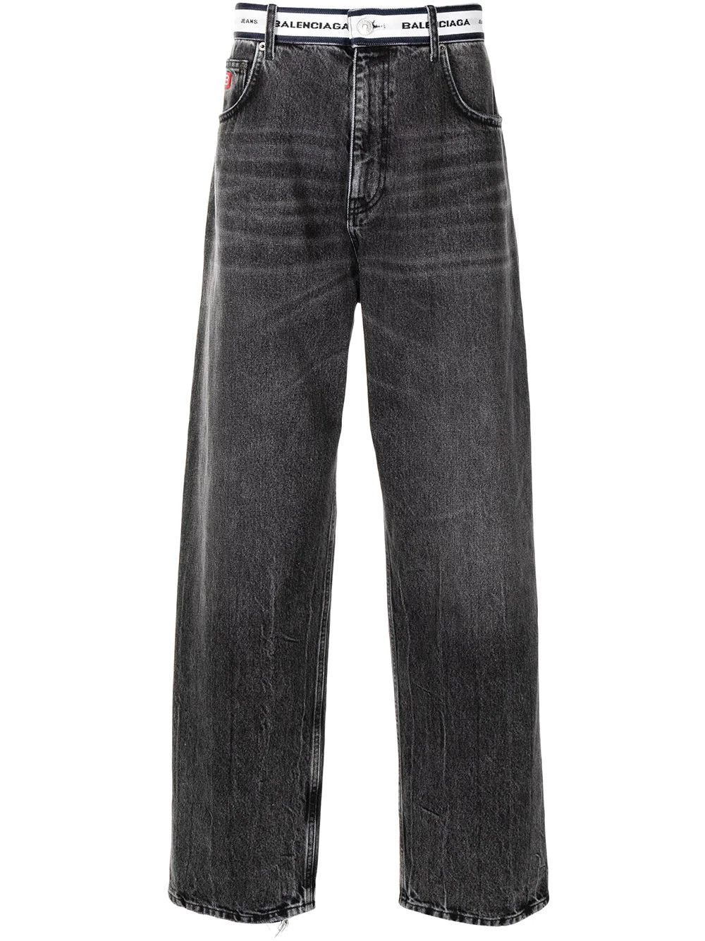 Balenciaga Balenciaga Logo Waistband Pants Size US 32 / EU 48 - 1 Thumbnail