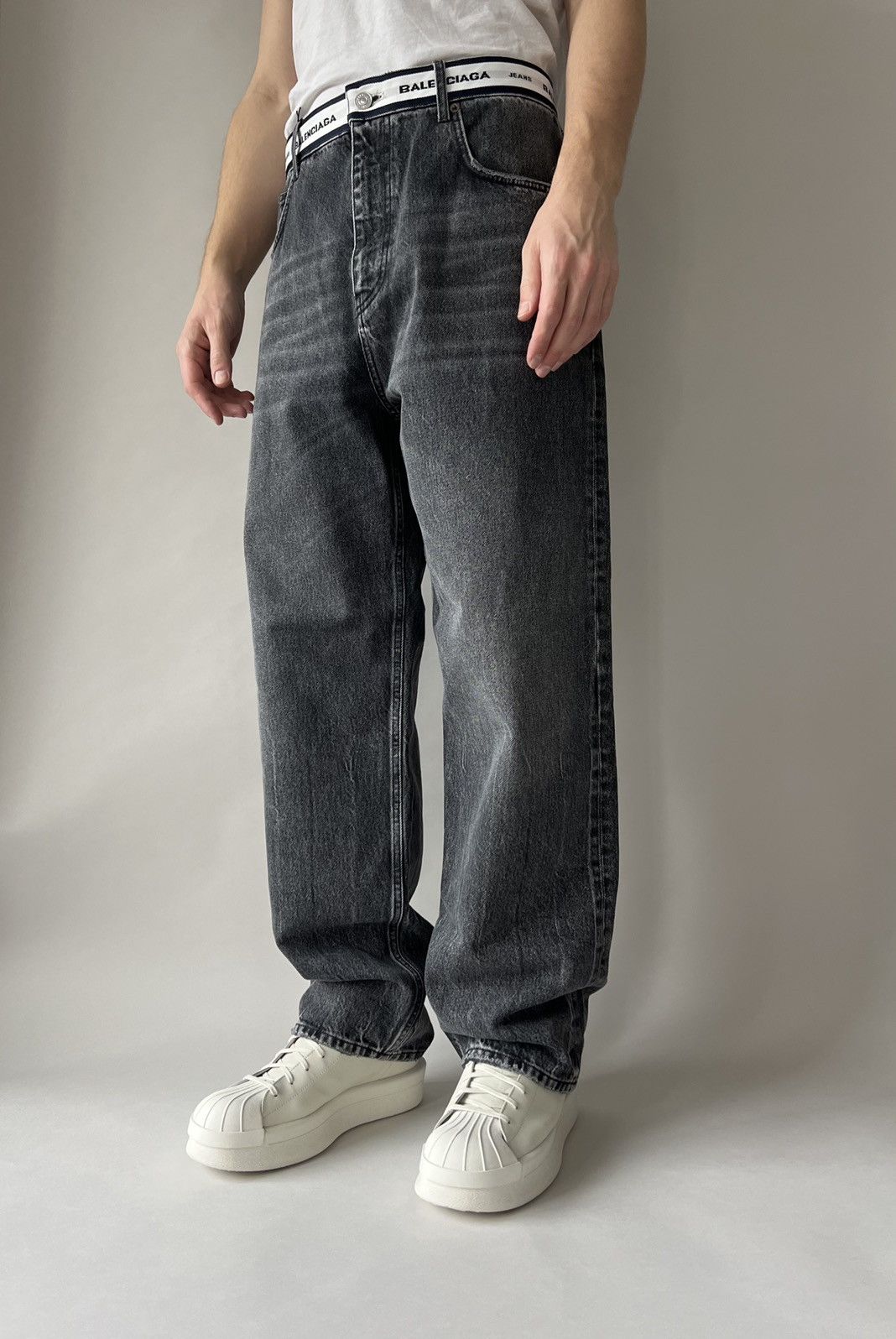 Balenciaga Balenciaga Logo Waistband Pants Size US 32 / EU 48 - 8 Thumbnail