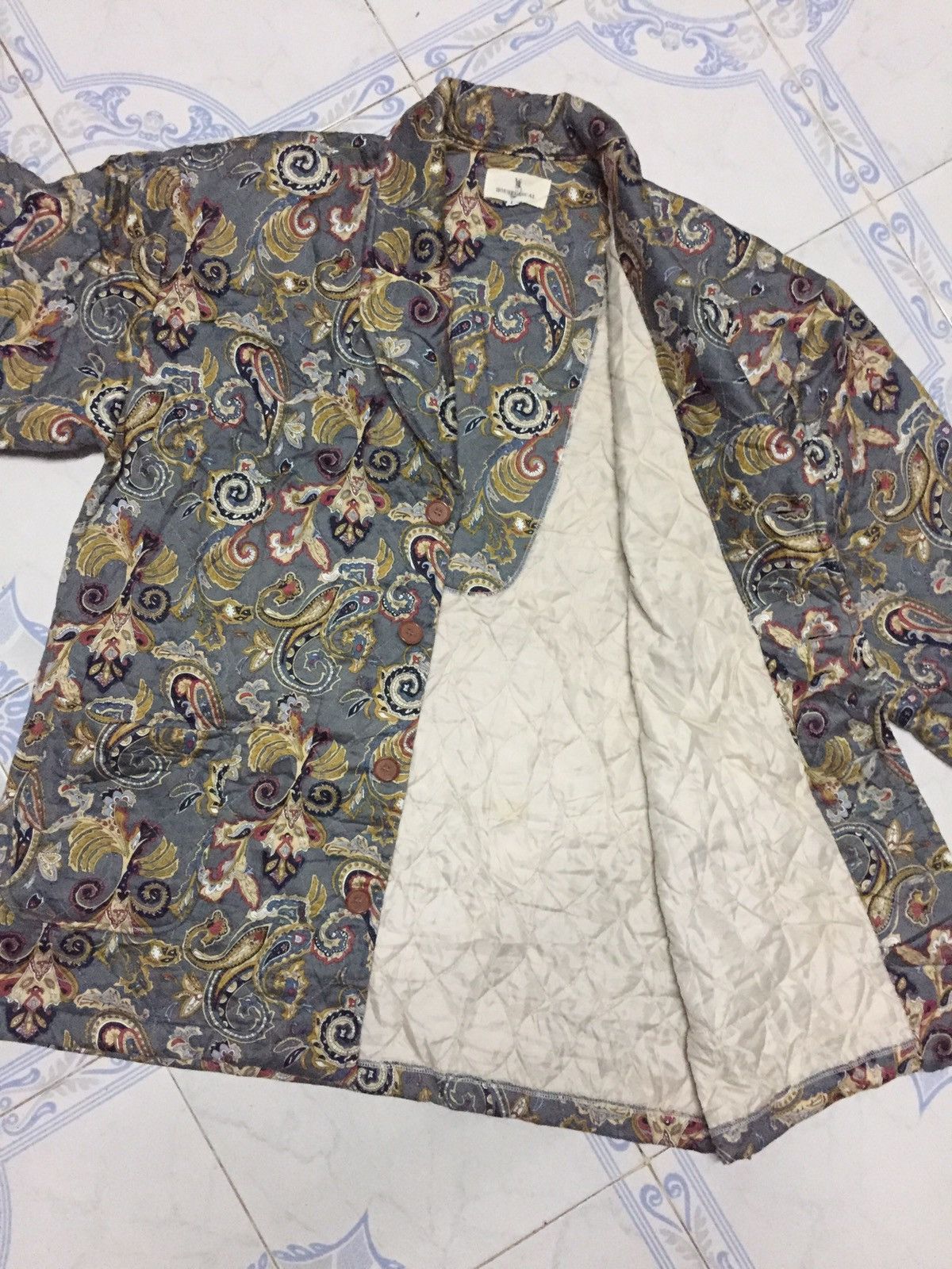 Japanese Brand Flower Paisley Overprinted Jacket Made in Japan Size US L / EU 52-54 / 3 - 15 Thumbnail