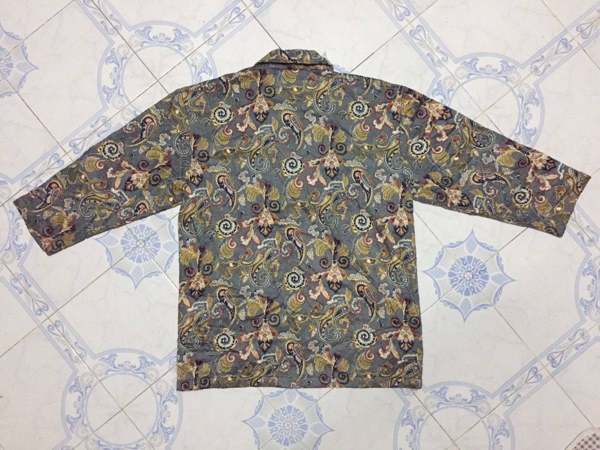 Japanese Brand Flower Paisley Overprinted Jacket Made in Japan Size US L / EU 52-54 / 3 - 10 Thumbnail