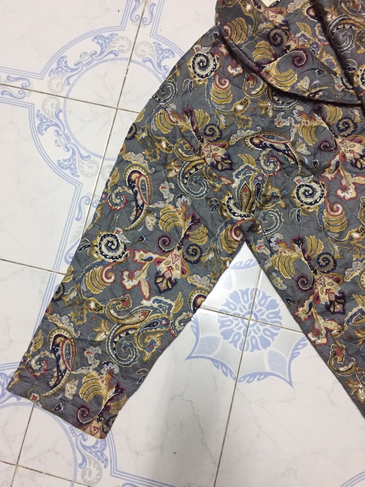 Japanese Brand Flower Paisley Overprinted Jacket Made in Japan Size US L / EU 52-54 / 3 - 8 Thumbnail