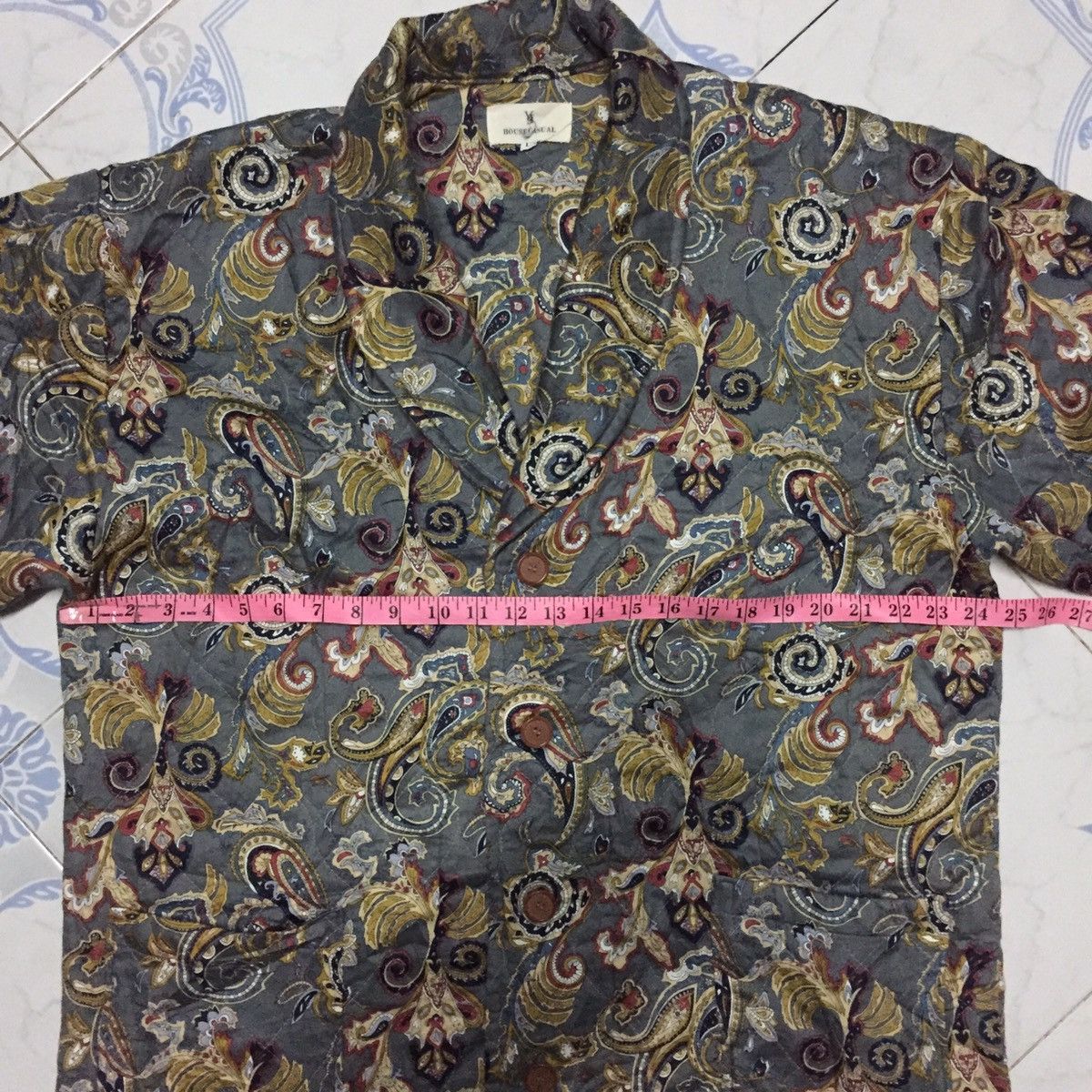 Japanese Brand Flower Paisley Overprinted Jacket Made in Japan Size US L / EU 52-54 / 3 - 19 Thumbnail