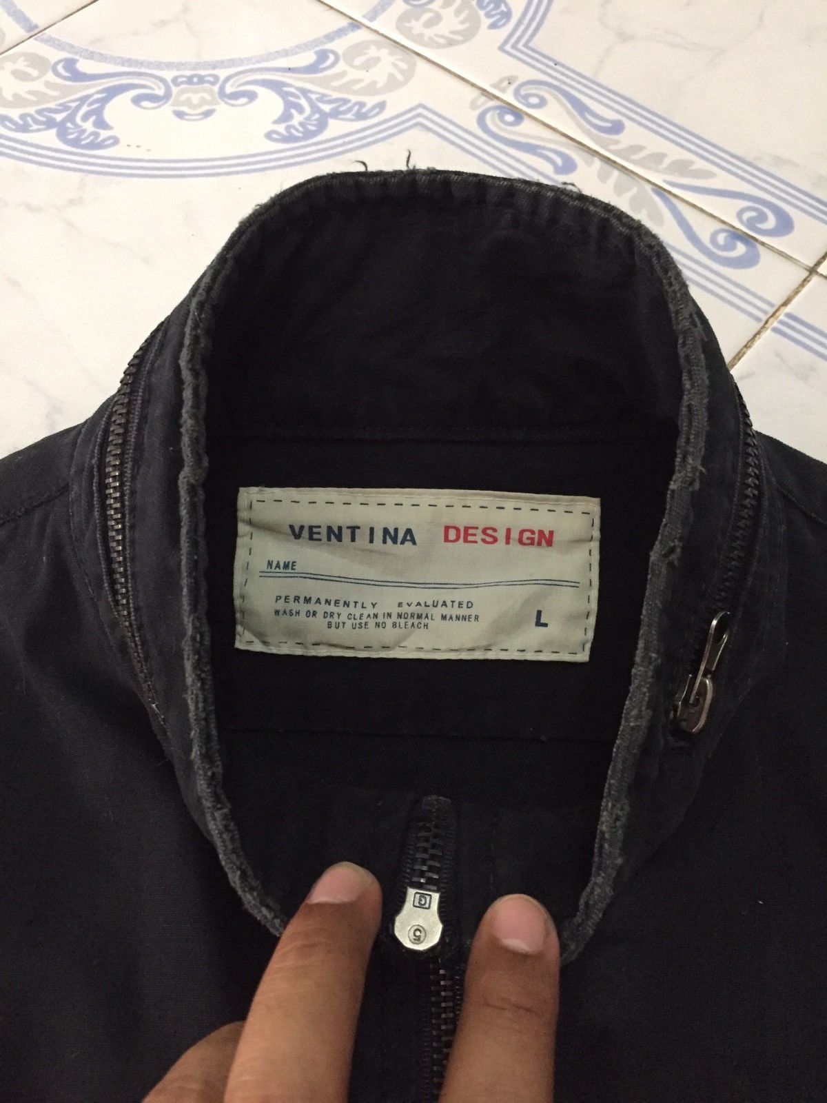 Japanese Brand Ventina Design Long Zipper Pockets Jacket Size US L / EU 52-54 / 3 - 14 Thumbnail