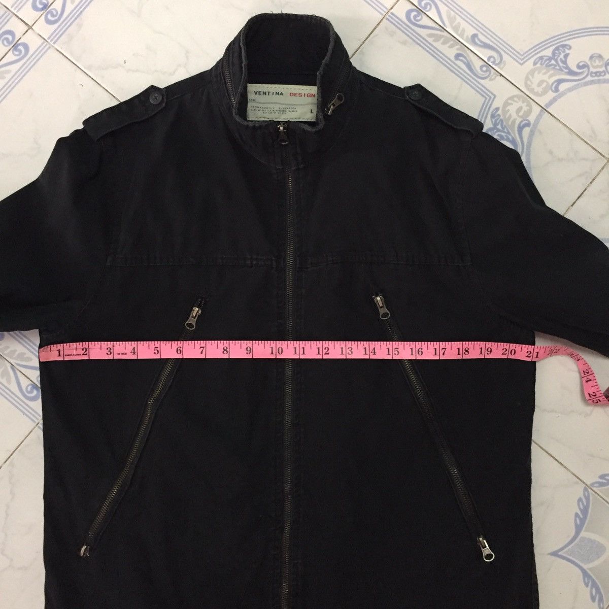 Japanese Brand Ventina Design Long Zipper Pockets Jacket Size US L / EU 52-54 / 3 - 20 Thumbnail