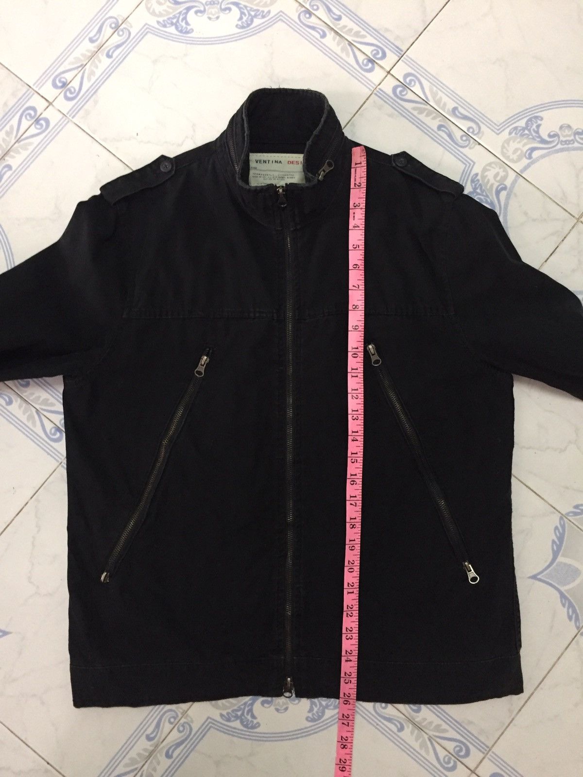 Japanese Brand Ventina Design Long Zipper Pockets Jacket Size US L / EU 52-54 / 3 - 21 Thumbnail