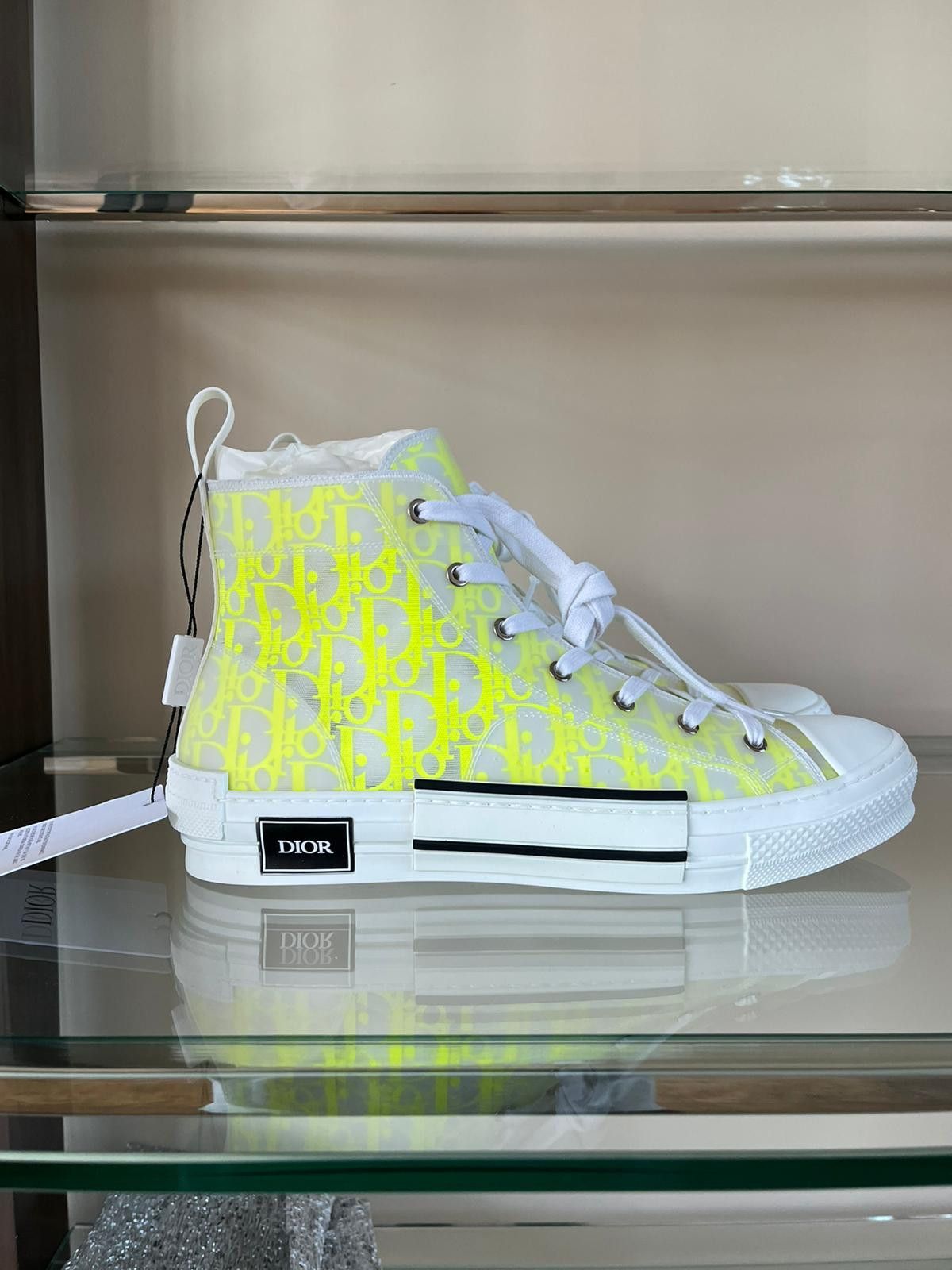 B23 High Top Oblique in Yellow & White