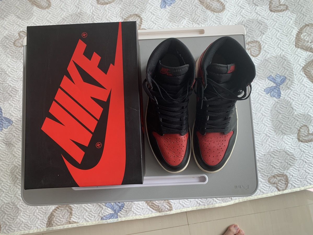 Jordan Brand × Nike Jordan 1 Bred 2016 sz Us11.5 Size US 11.5 / EU 44-45 - 1 Thumbnail