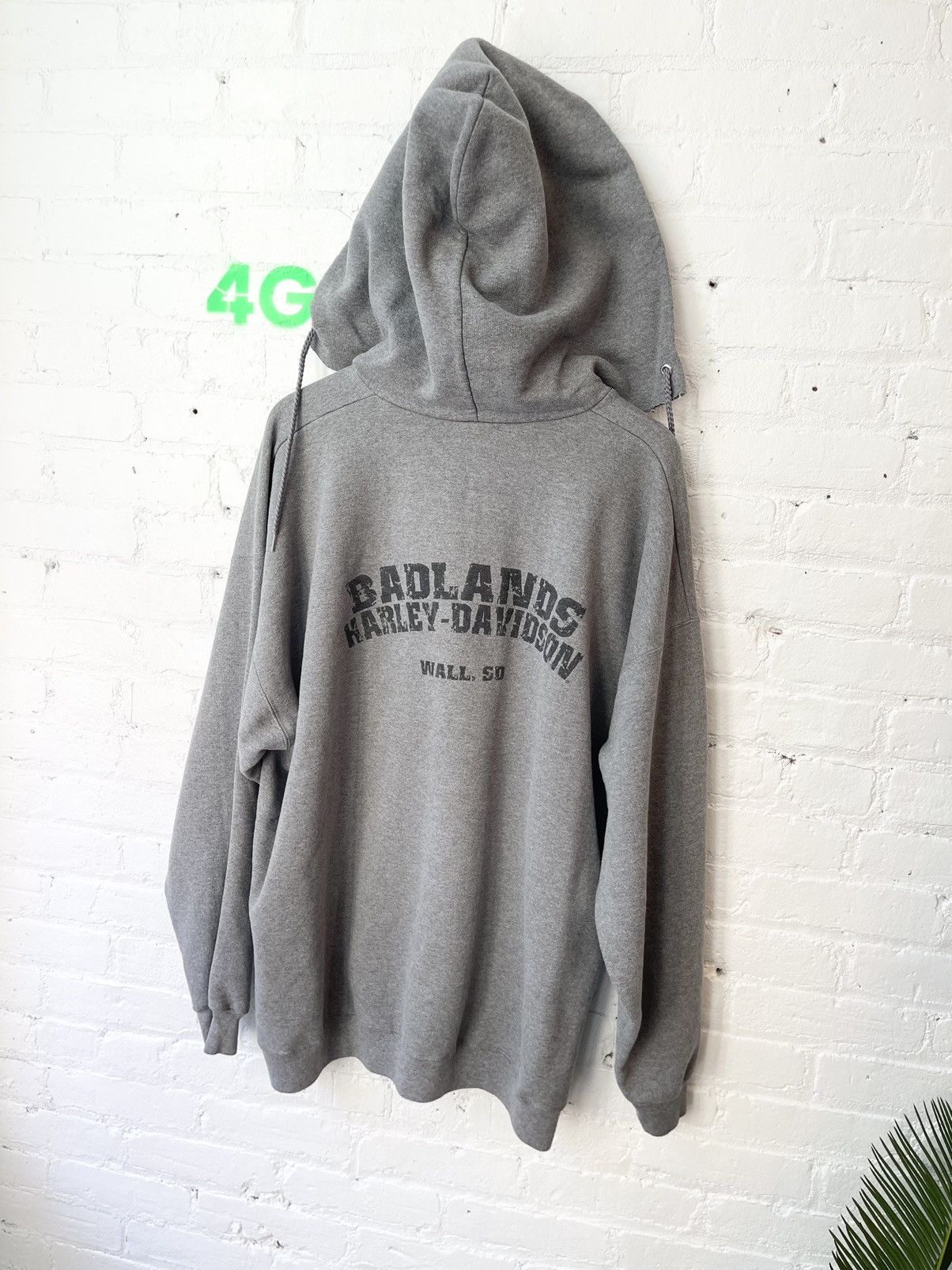 Harley Davidson × Vintage Vintage THRASHED 2XL Oversize Harley Davidson Hoodie Skull Size US XXL / EU 58 / 5 - 7 Thumbnail