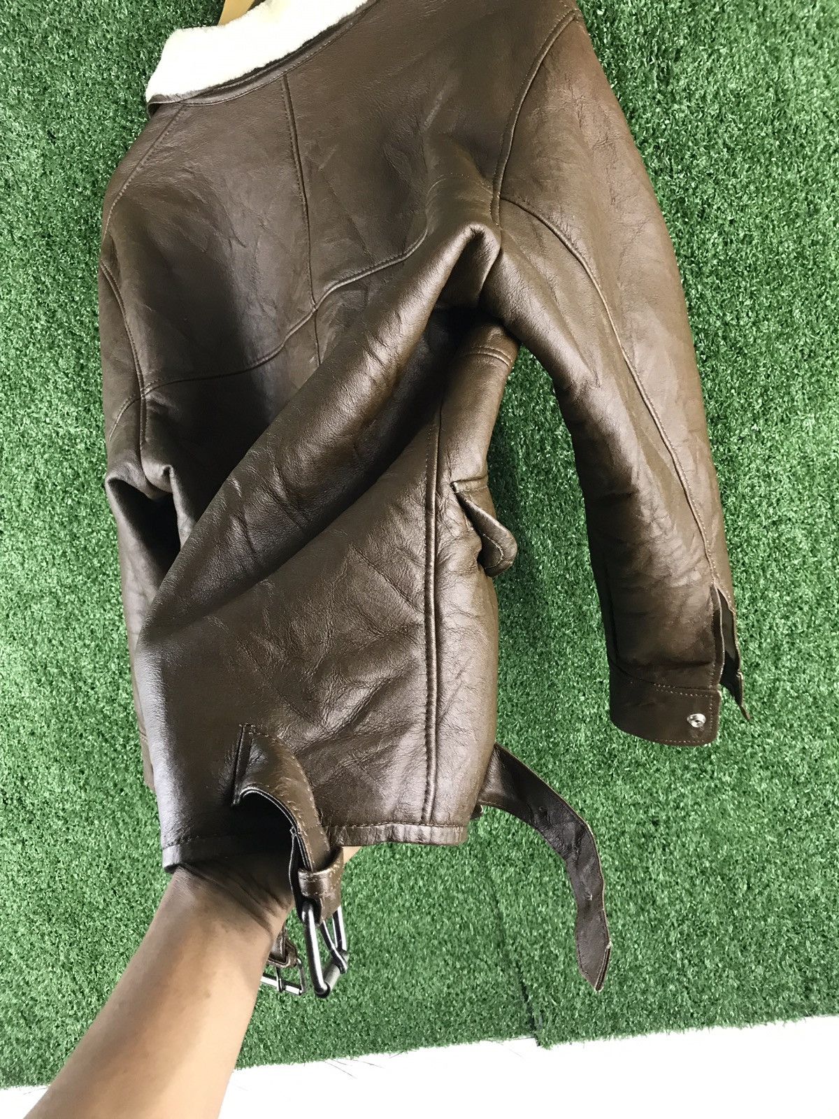 Japanese Brand 🔥Nichiro fur sherling sheep leather jacket made in japan Size US M / EU 48-50 / 2 - 18 Thumbnail