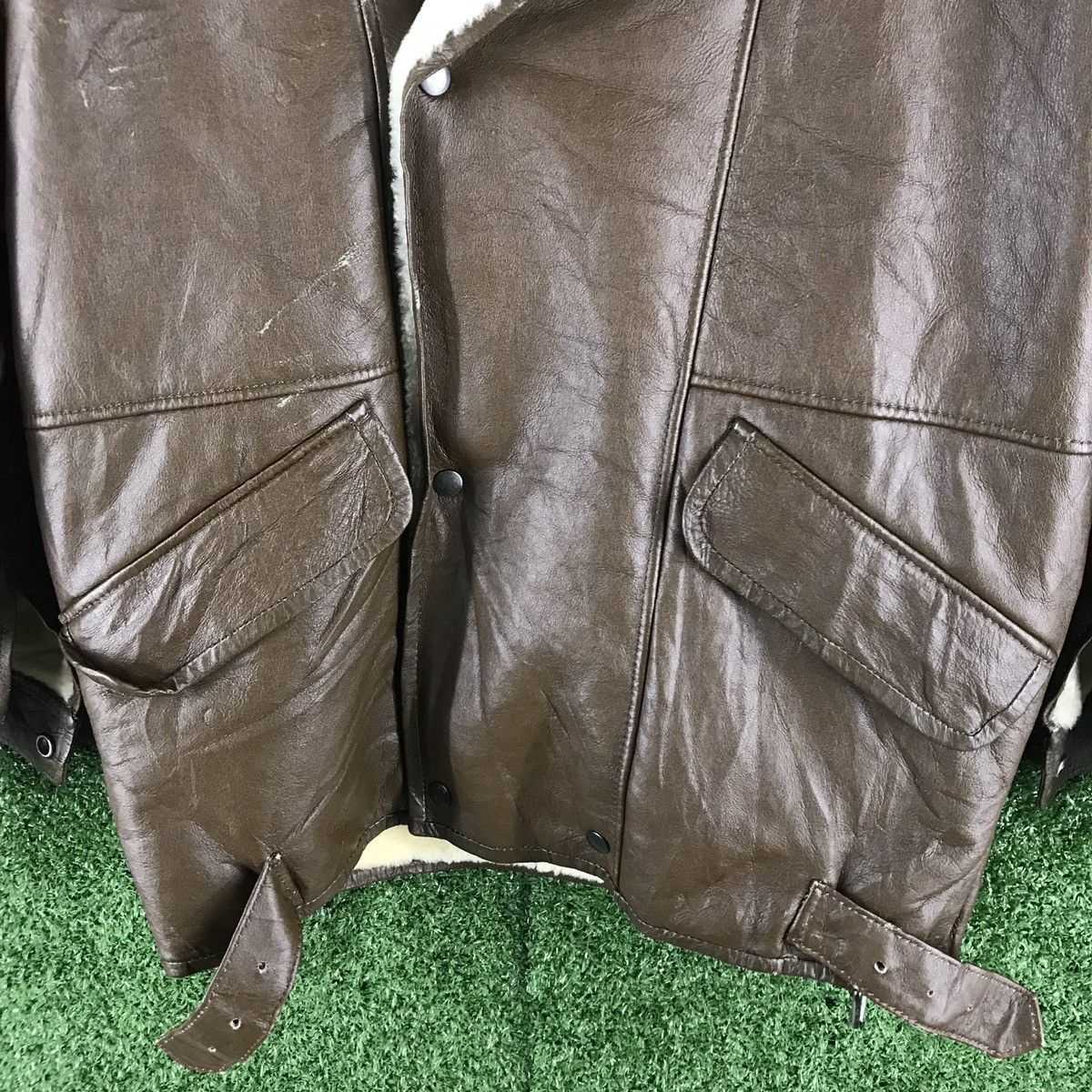 Japanese Brand 🔥Nichiro fur sherling sheep leather jacket made in japan Size US M / EU 48-50 / 2 - 13 Thumbnail