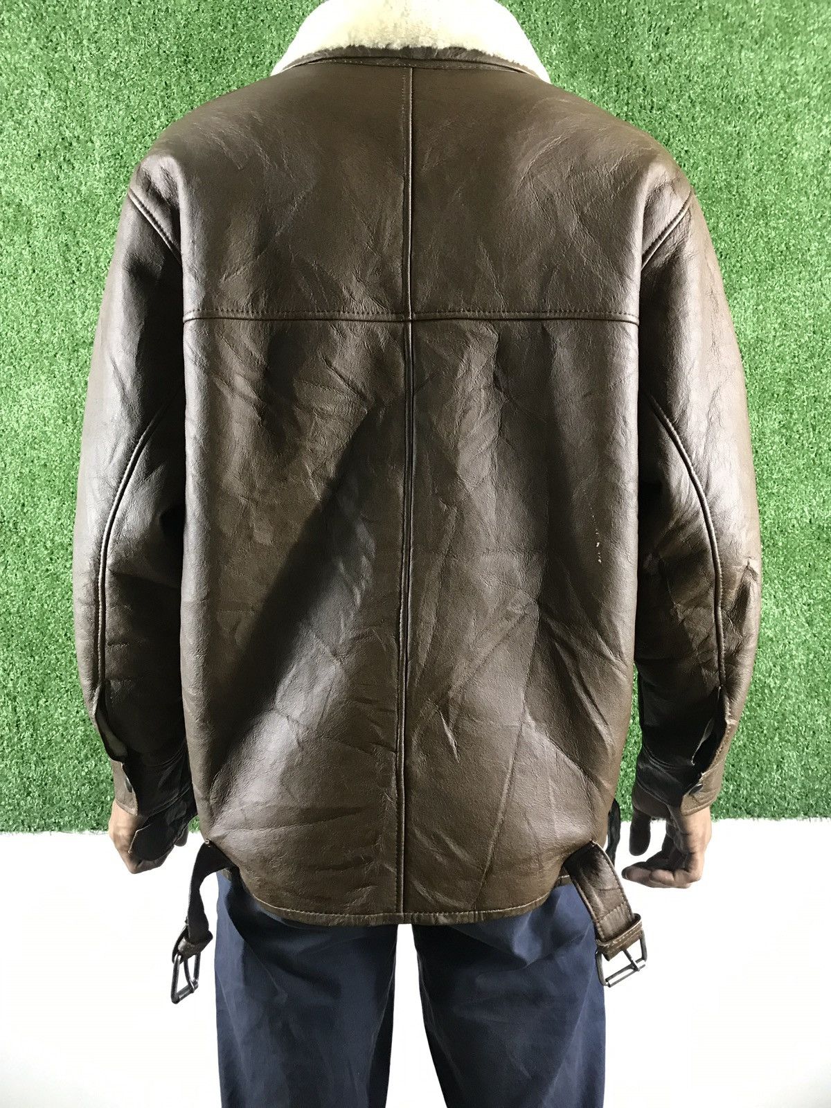 Japanese Brand 🔥Nichiro fur sherling sheep leather jacket made in japan Size US M / EU 48-50 / 2 - 5 Thumbnail